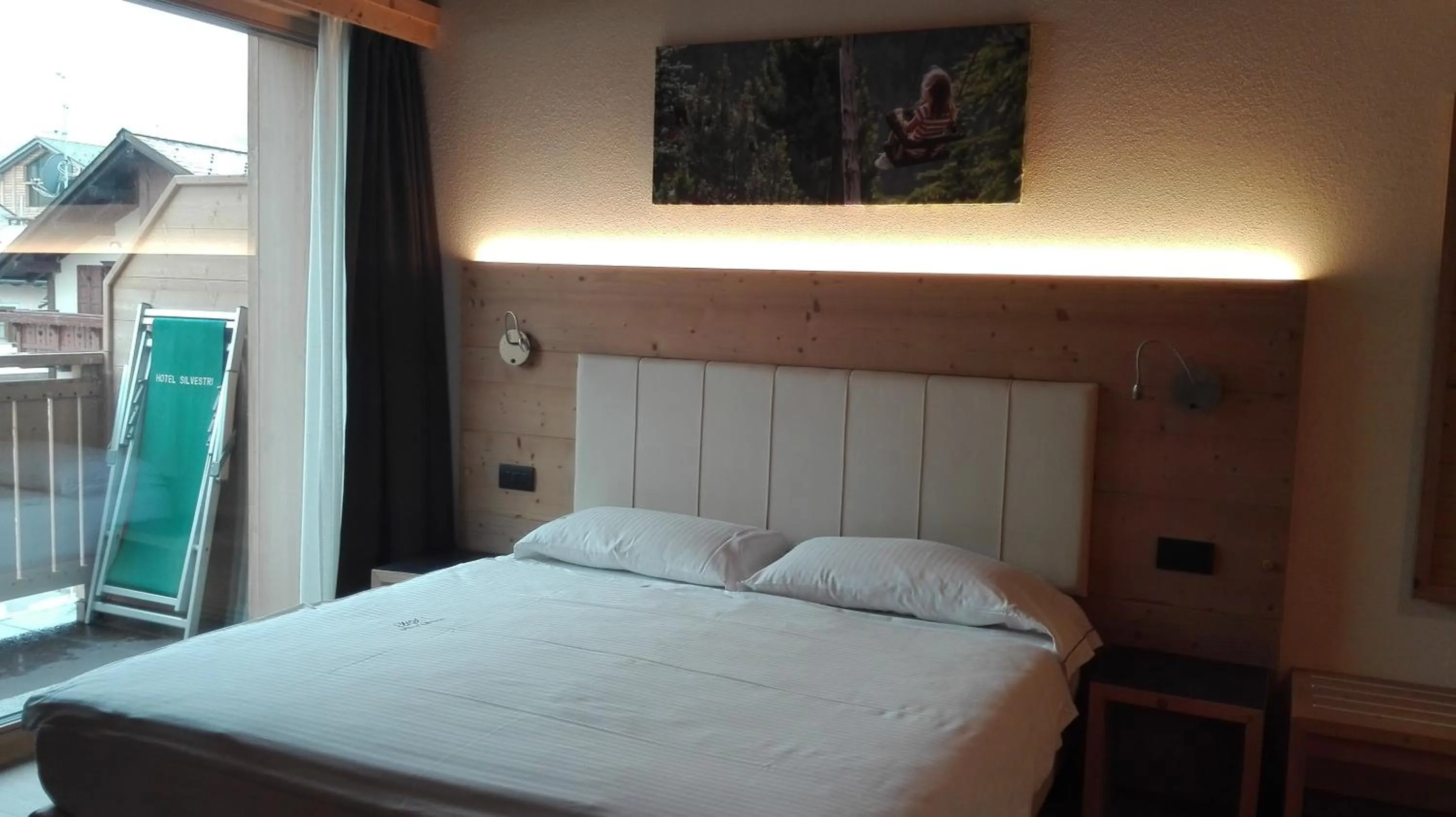 Bed in Hotel Silvestri