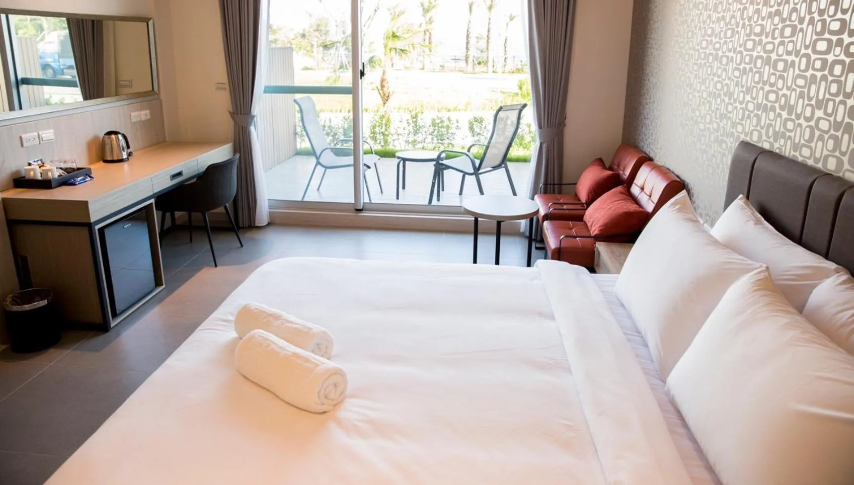 Bed in 墾丁椰林 海灘文旅