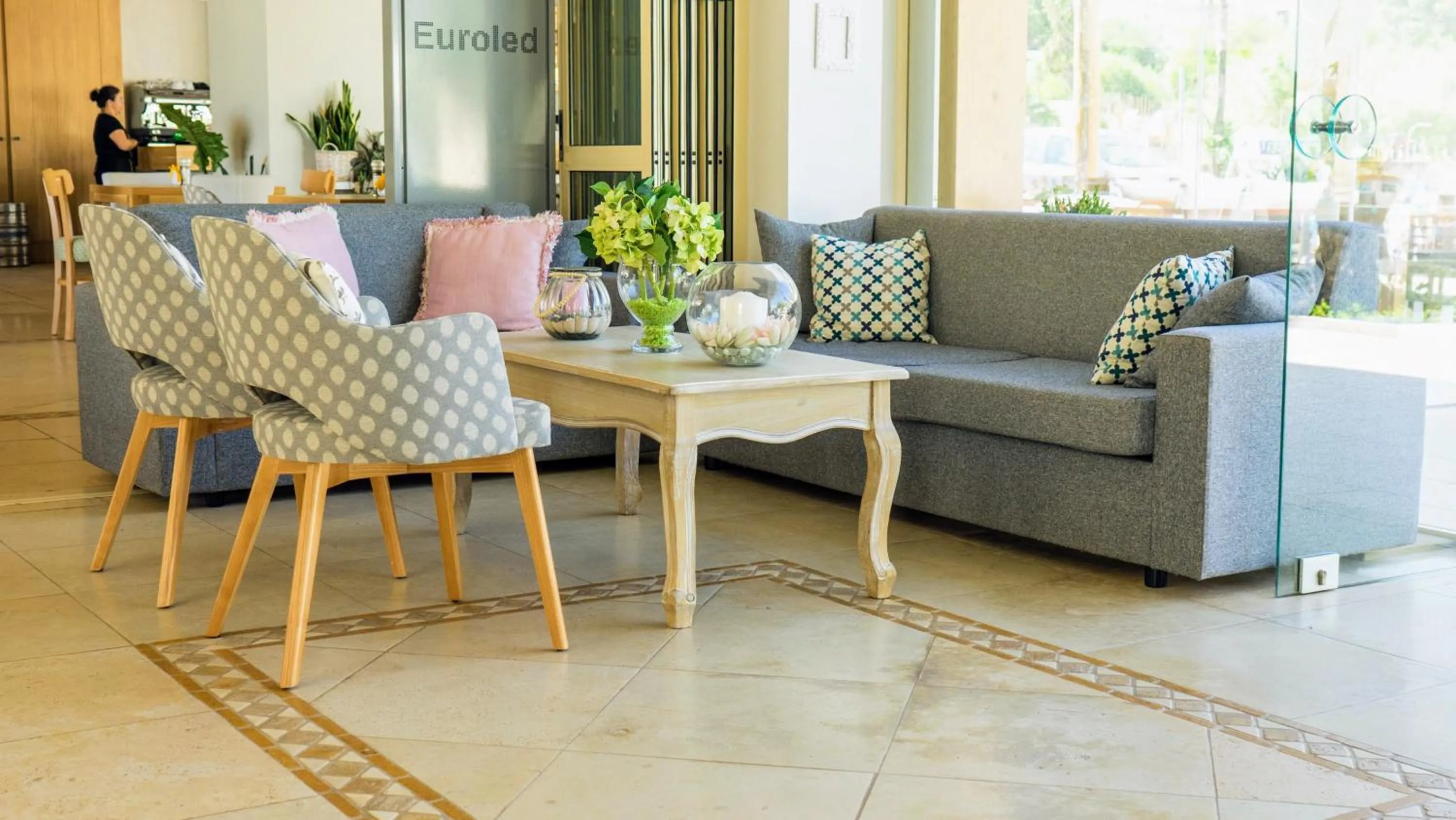 Lobby or reception in Pela Sofia