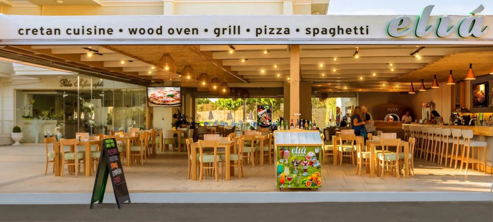 Restaurant/places to eat in Pela Sofia