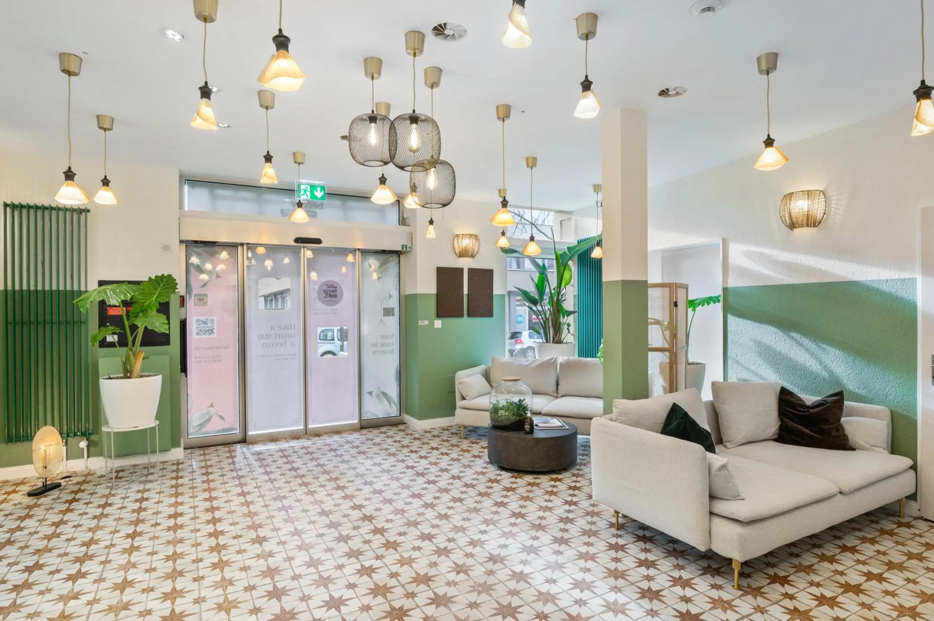 Living room in Becozy Self Check-in Pop-Up Hotel Basel