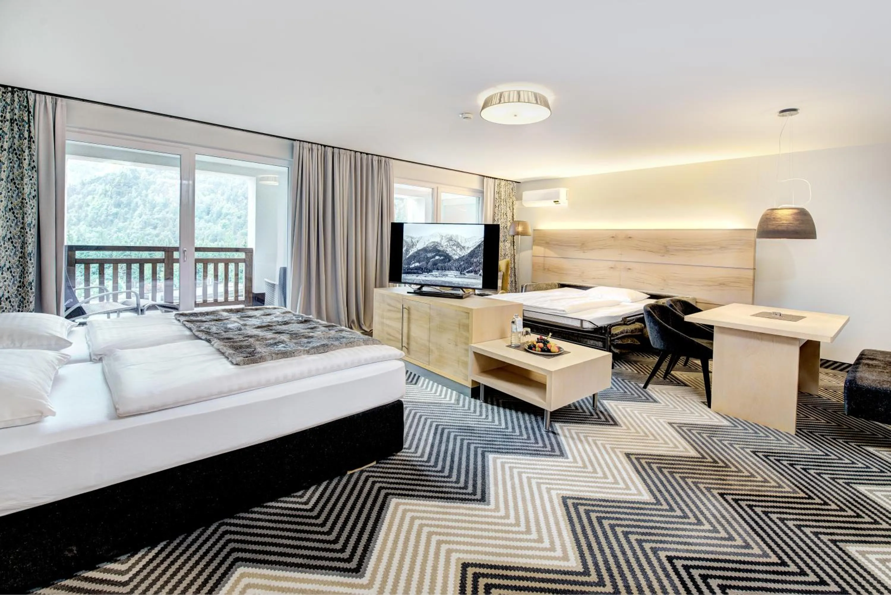 Bed in Hotel Gut Brandlhof