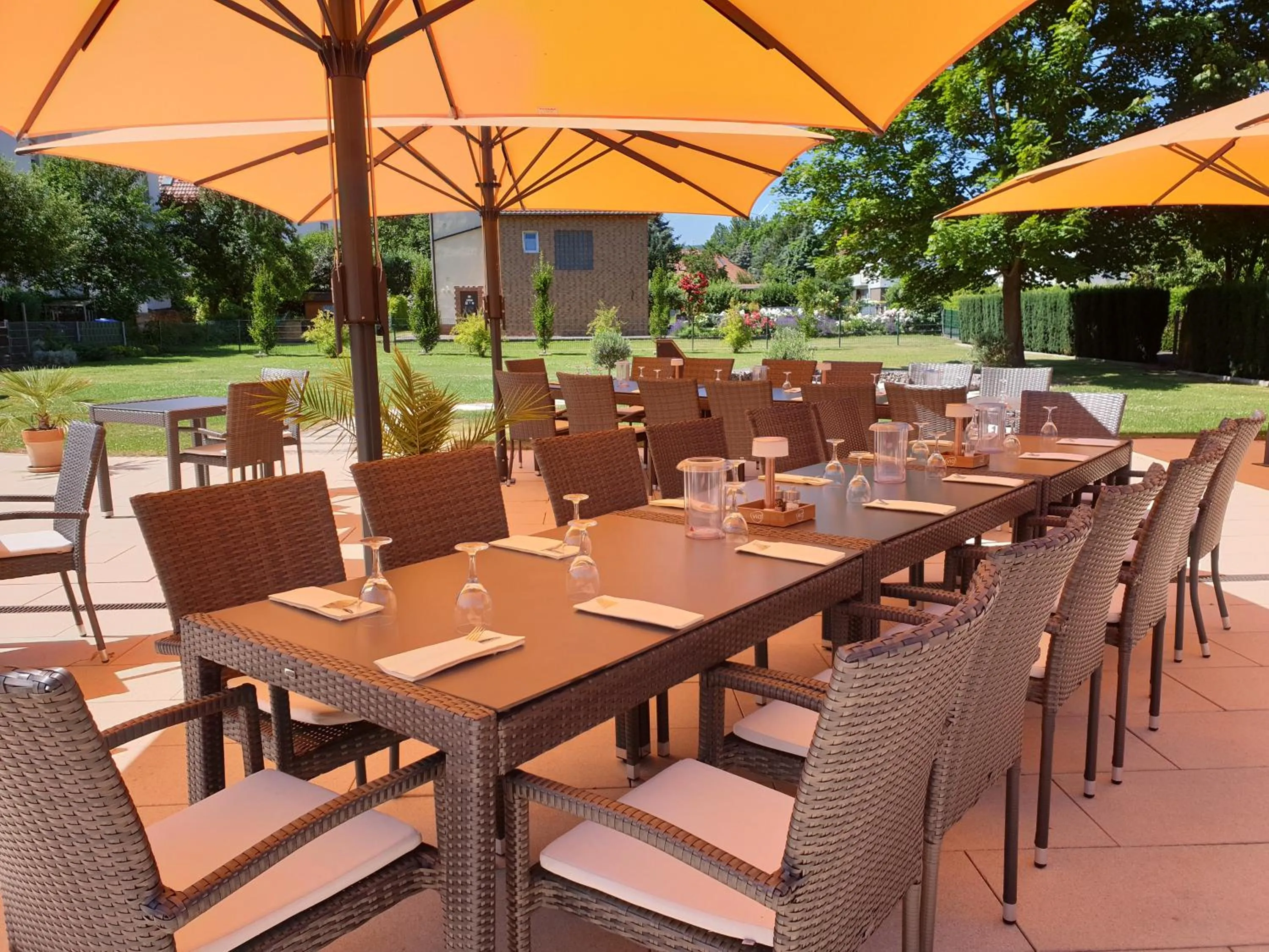 Garden in Hotel Hessischer Hof