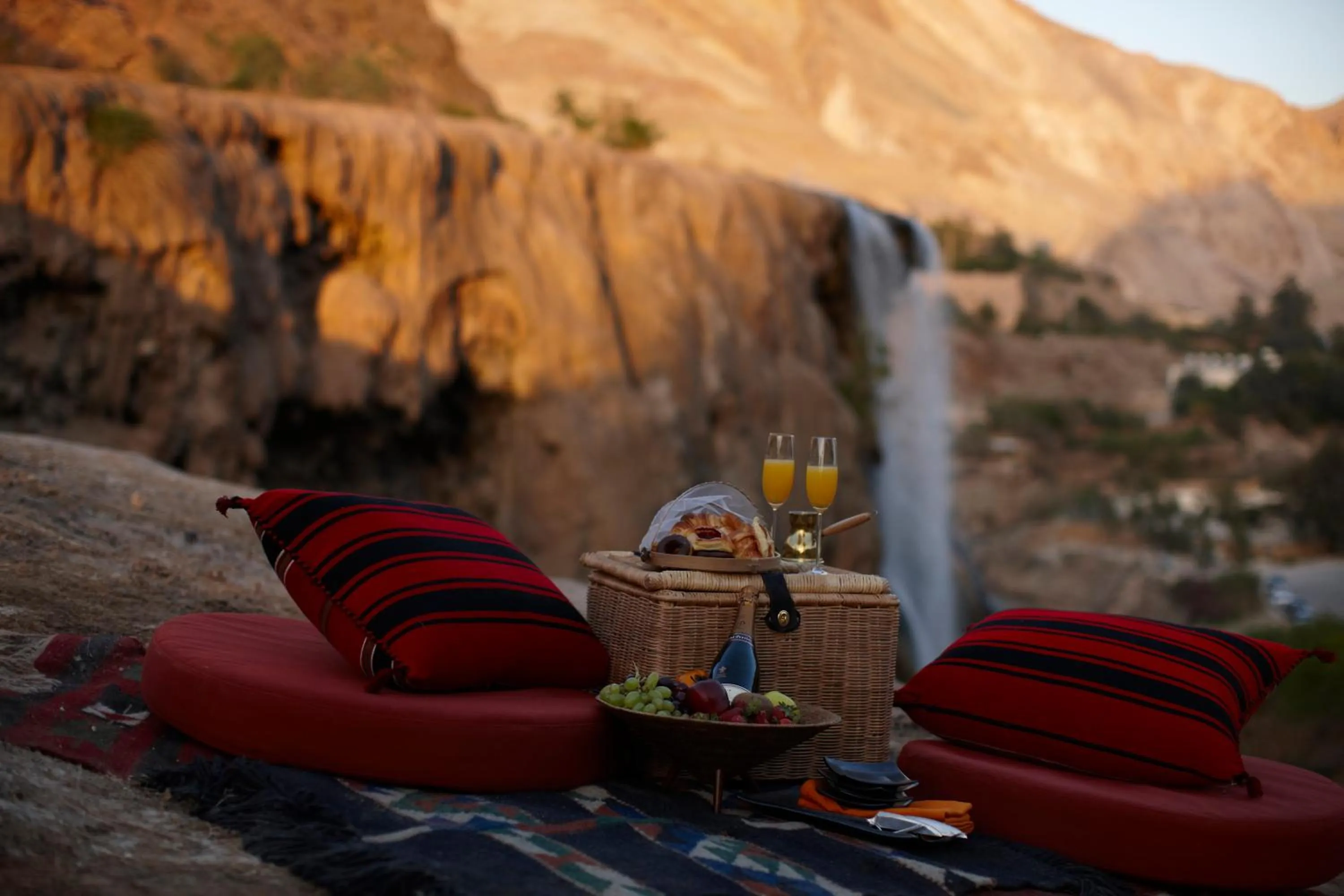 Natural landscape in Ma'in Hot Springs