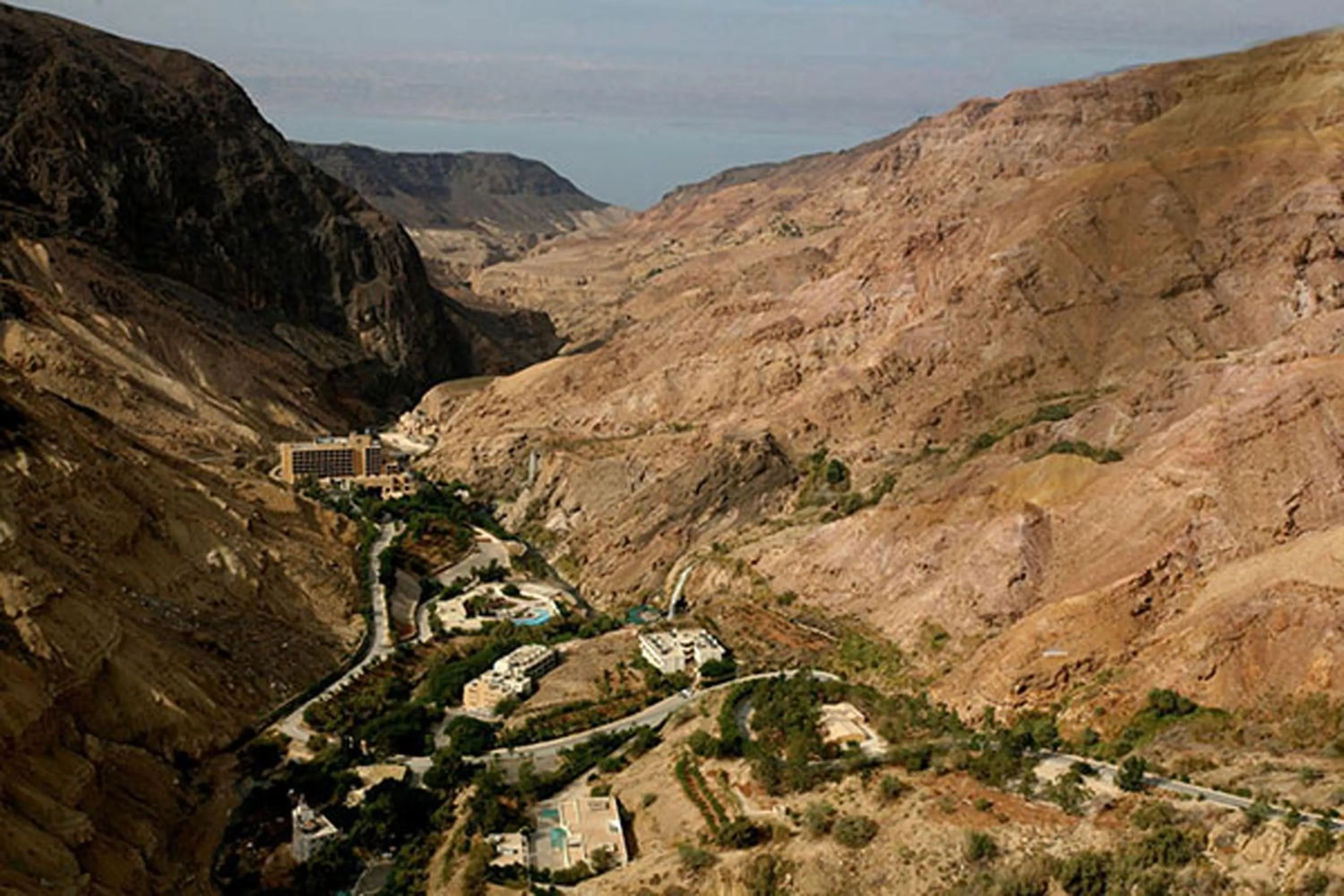 Bird's eye view in Ma'in Hot Springs