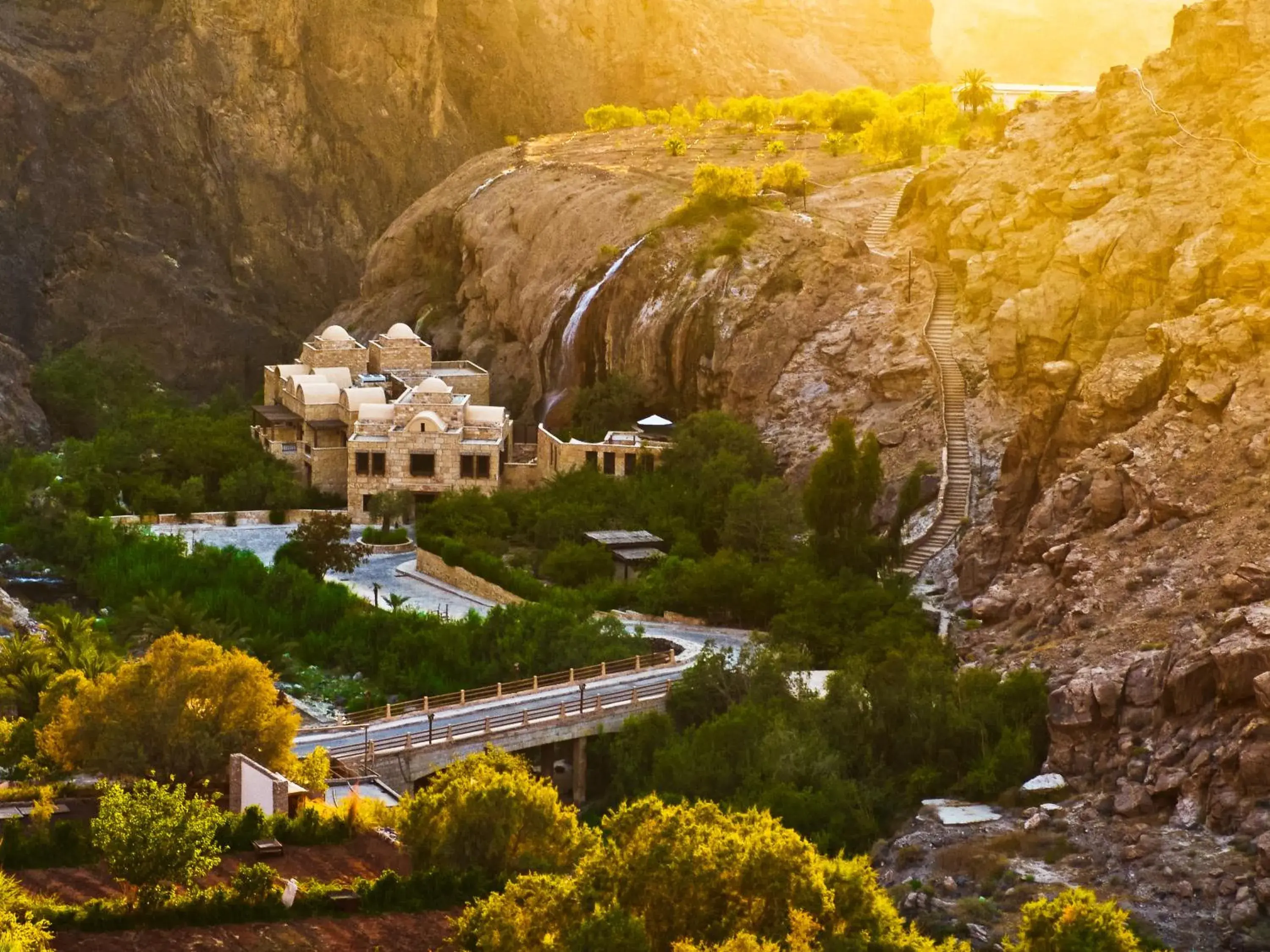 Facade/entrance in Ma'in Hot Springs Facade/entrance in Ma'in Hot Springs