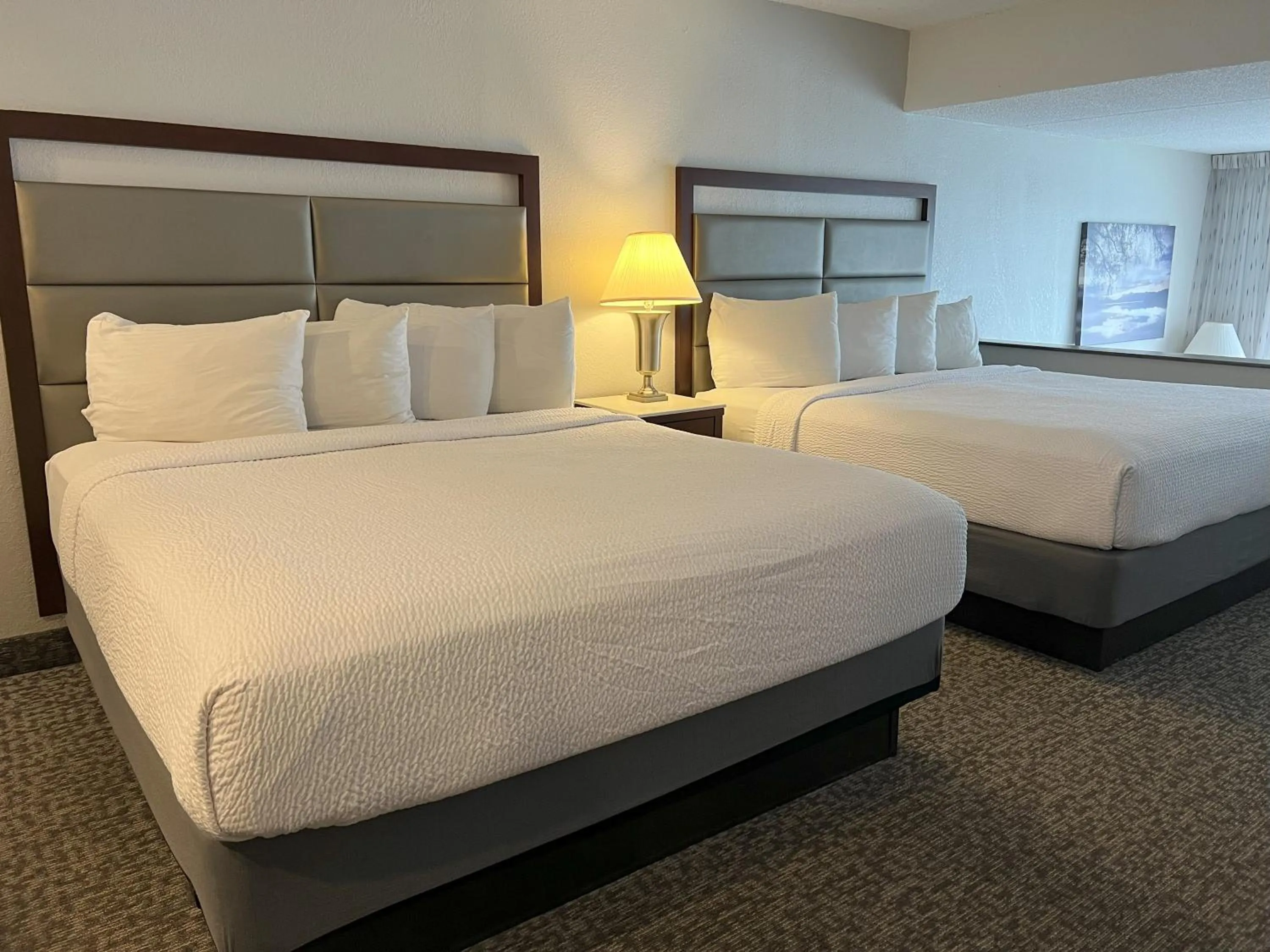 Bed in Georgian Lakeside Resort