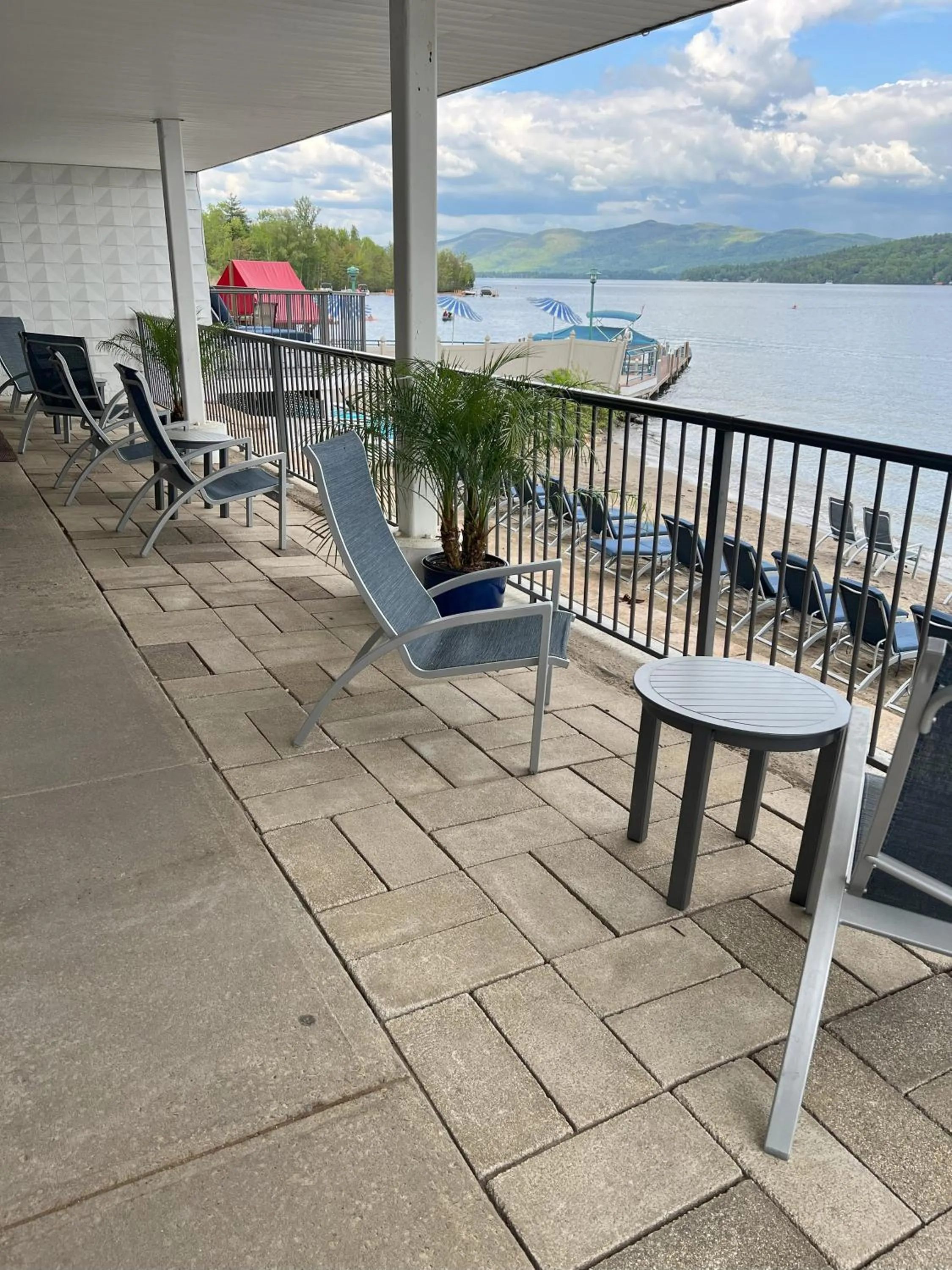 Patio in Georgian Lakeside Resort