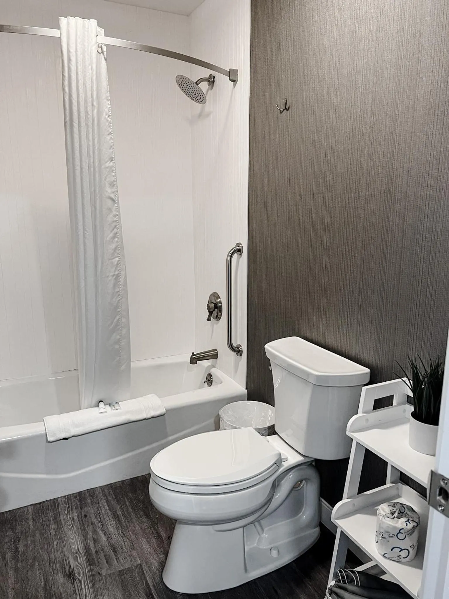 Shower in Georgian Lakeside Resort