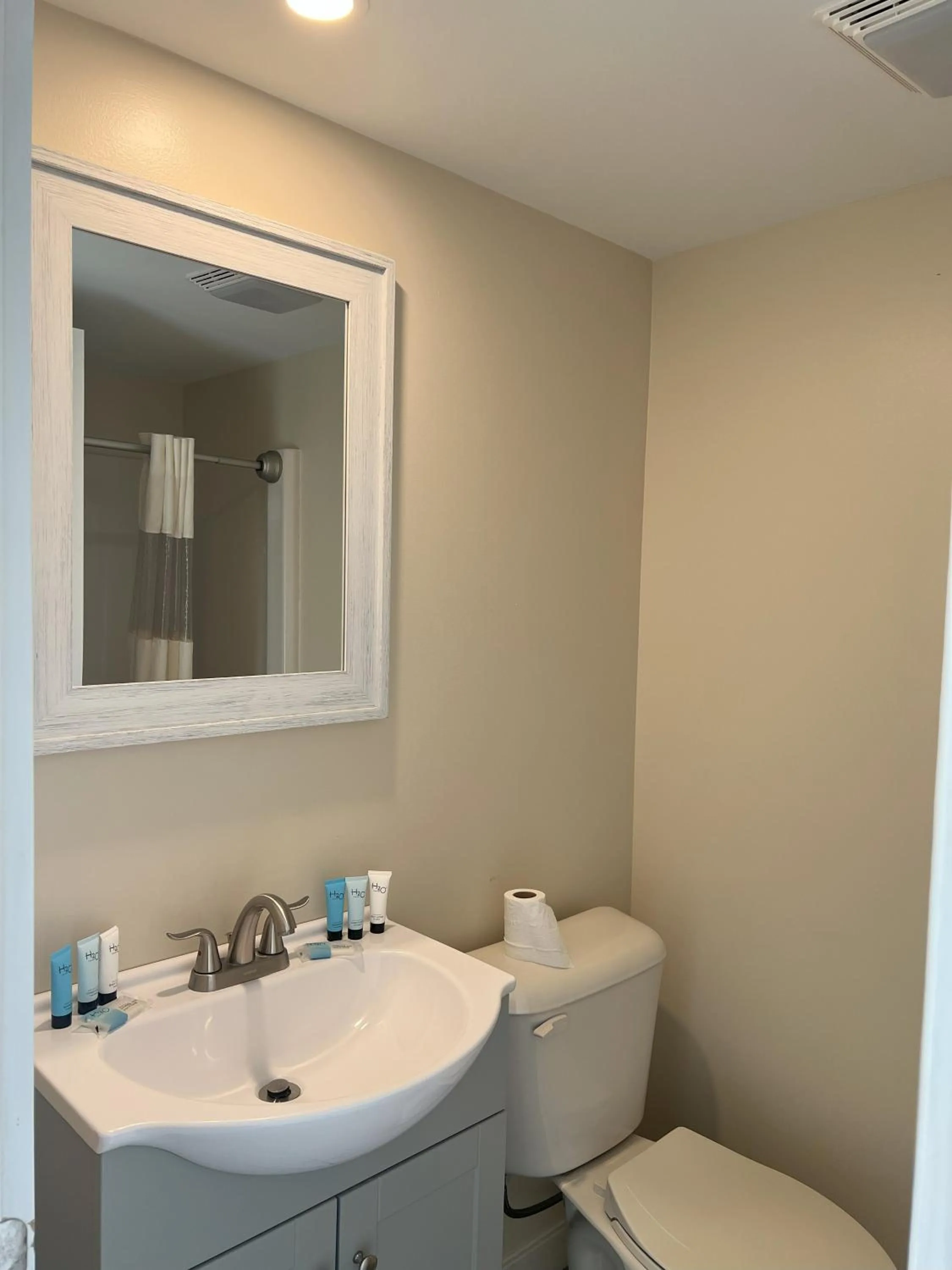 Bathroom in Georgian Lakeside Resort