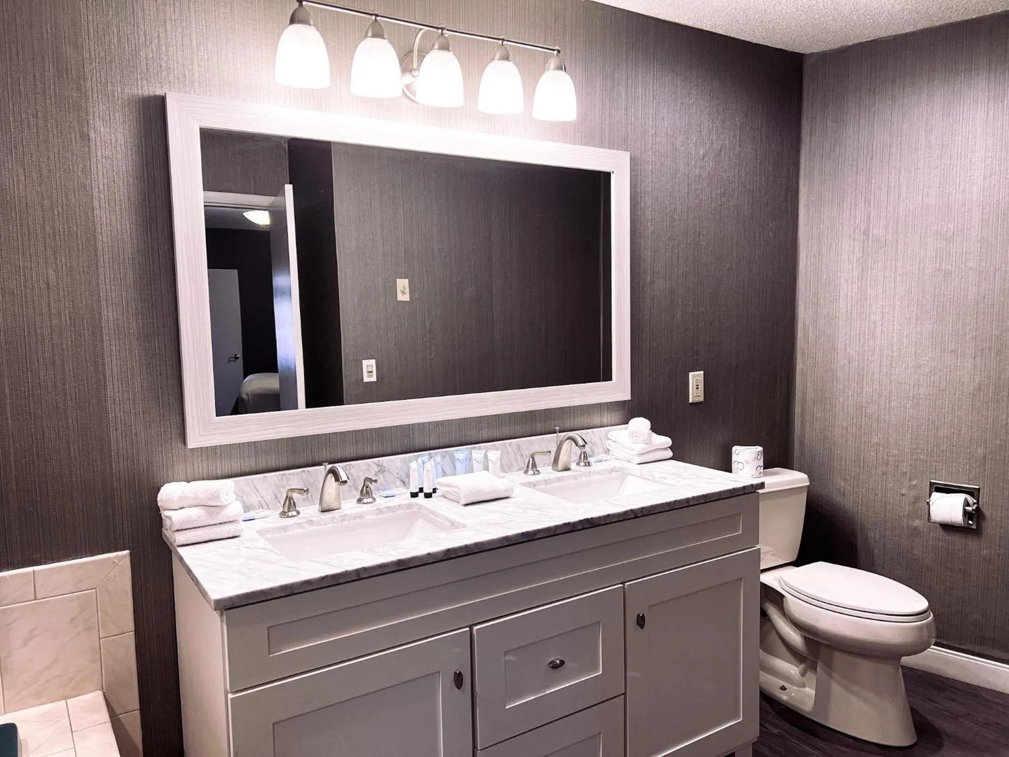 Bathroom in Georgian Lakeside Resort