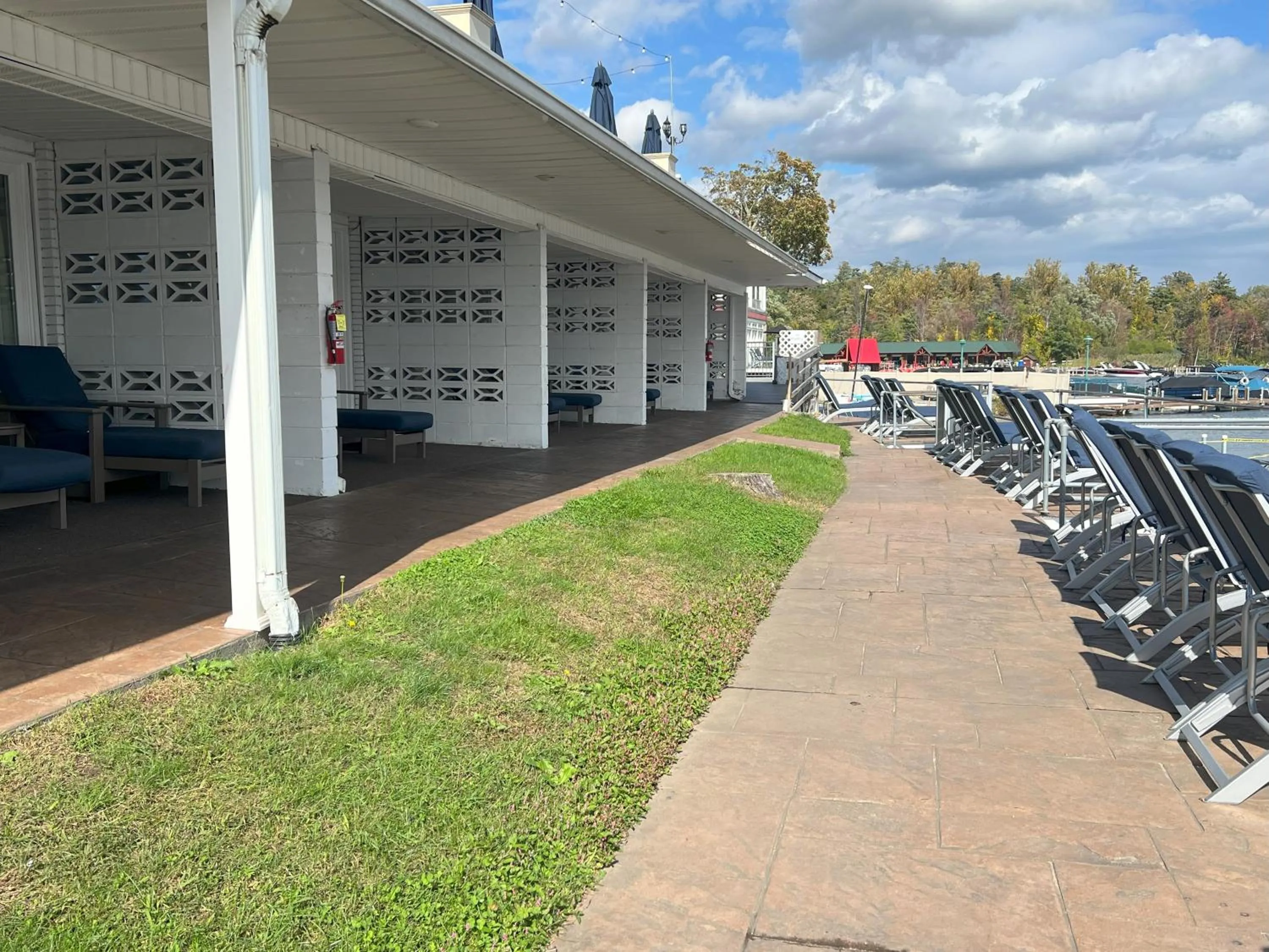 Patio in Georgian Lakeside Resort