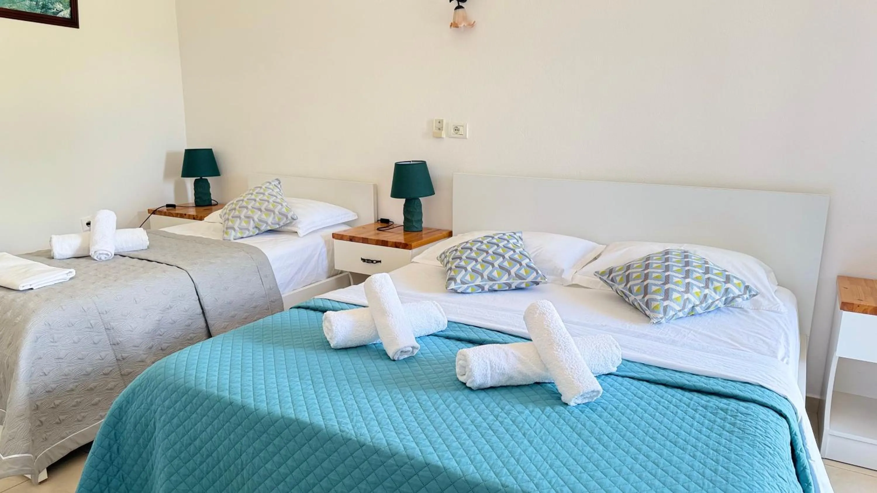 Bed in Rida Village Ksamil Island