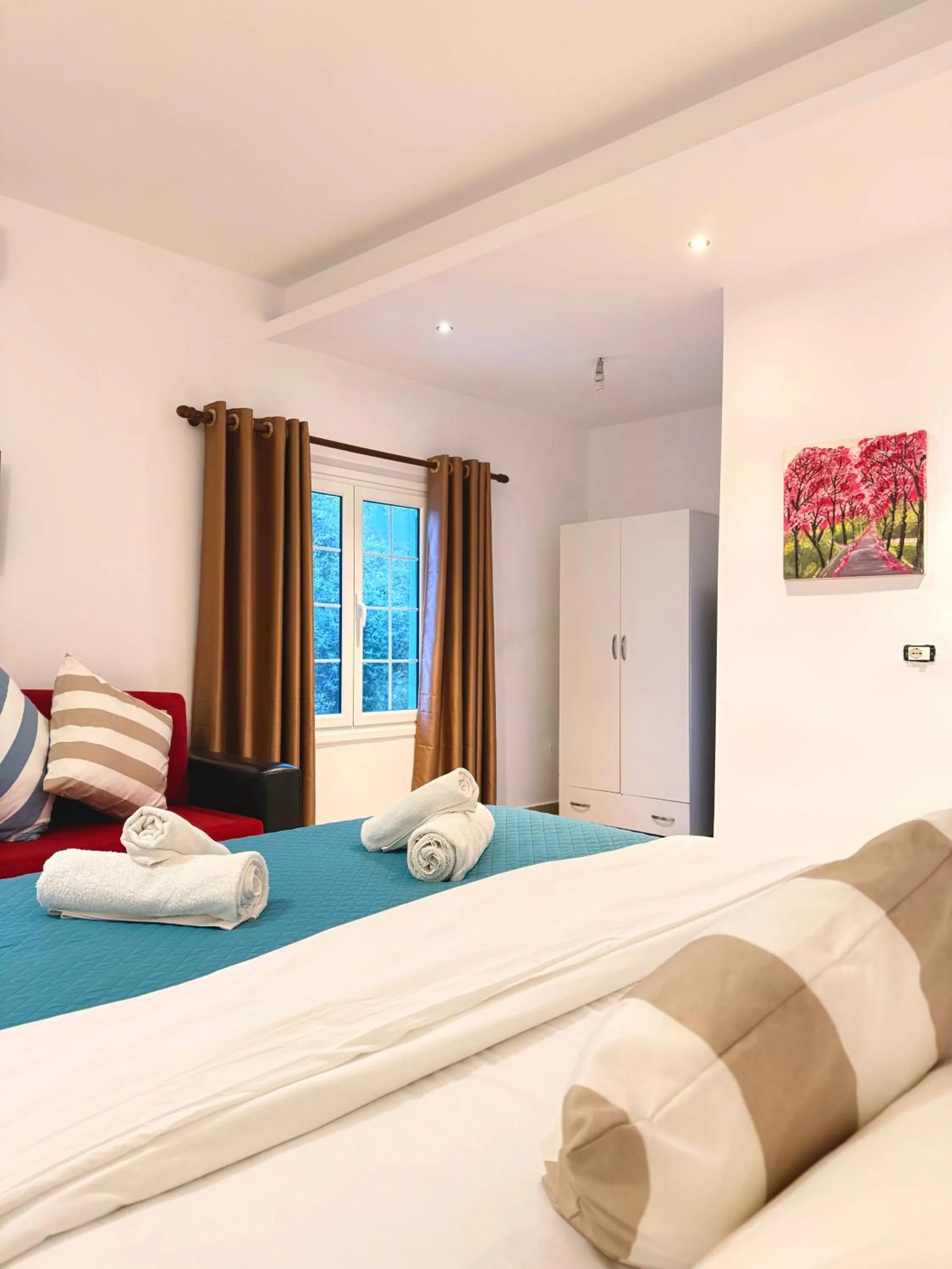 Bed in Rida Village Hotel Ksamil Island