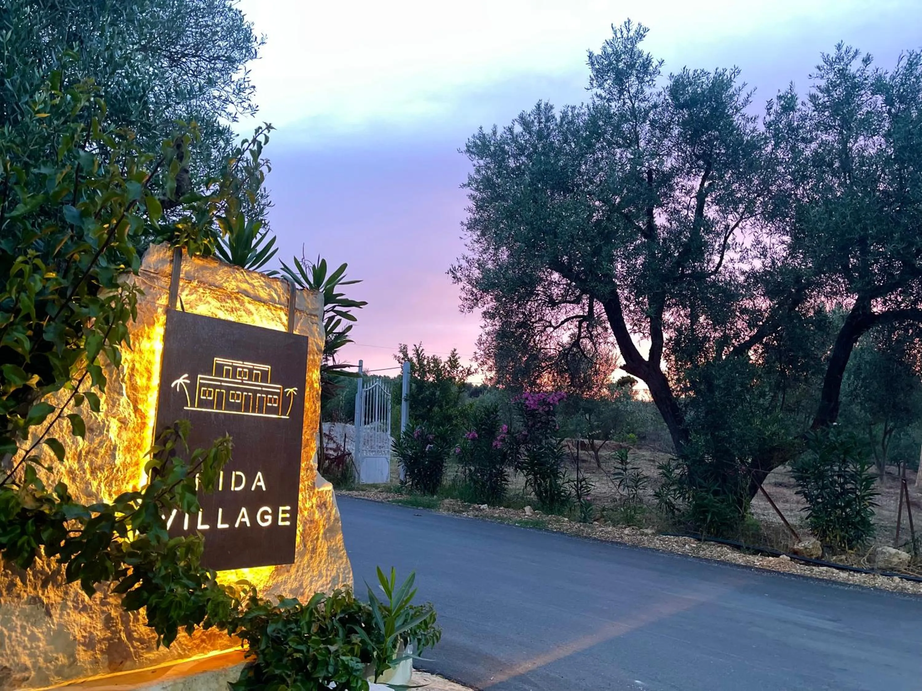 Street view in Rida Village Ksamil Island