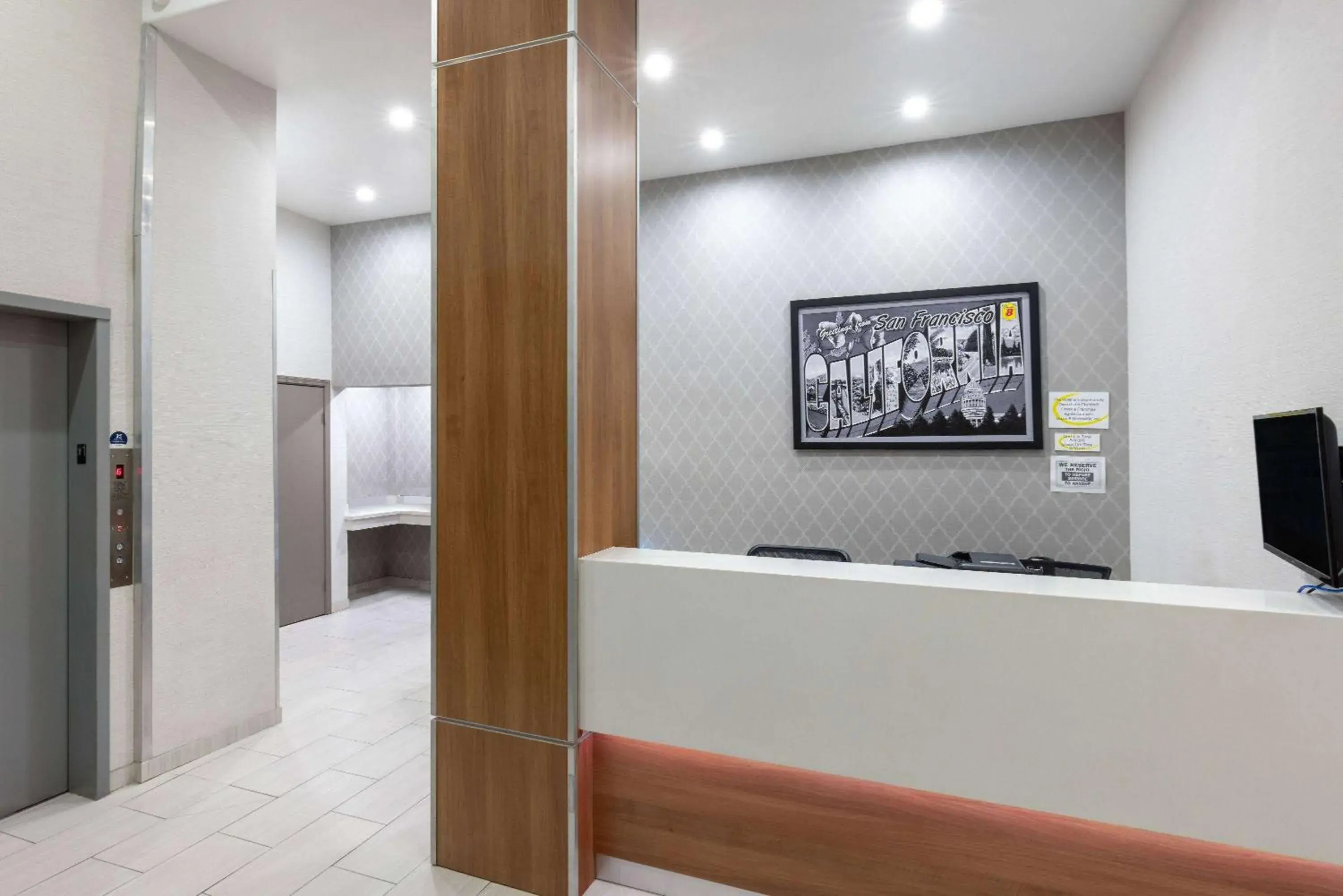 Lobby or reception in Super 8 by Wyndham San Francisco/Union Square Area Lobby or reception in Super 8 by Wyndham San Francisco/Union Square Area