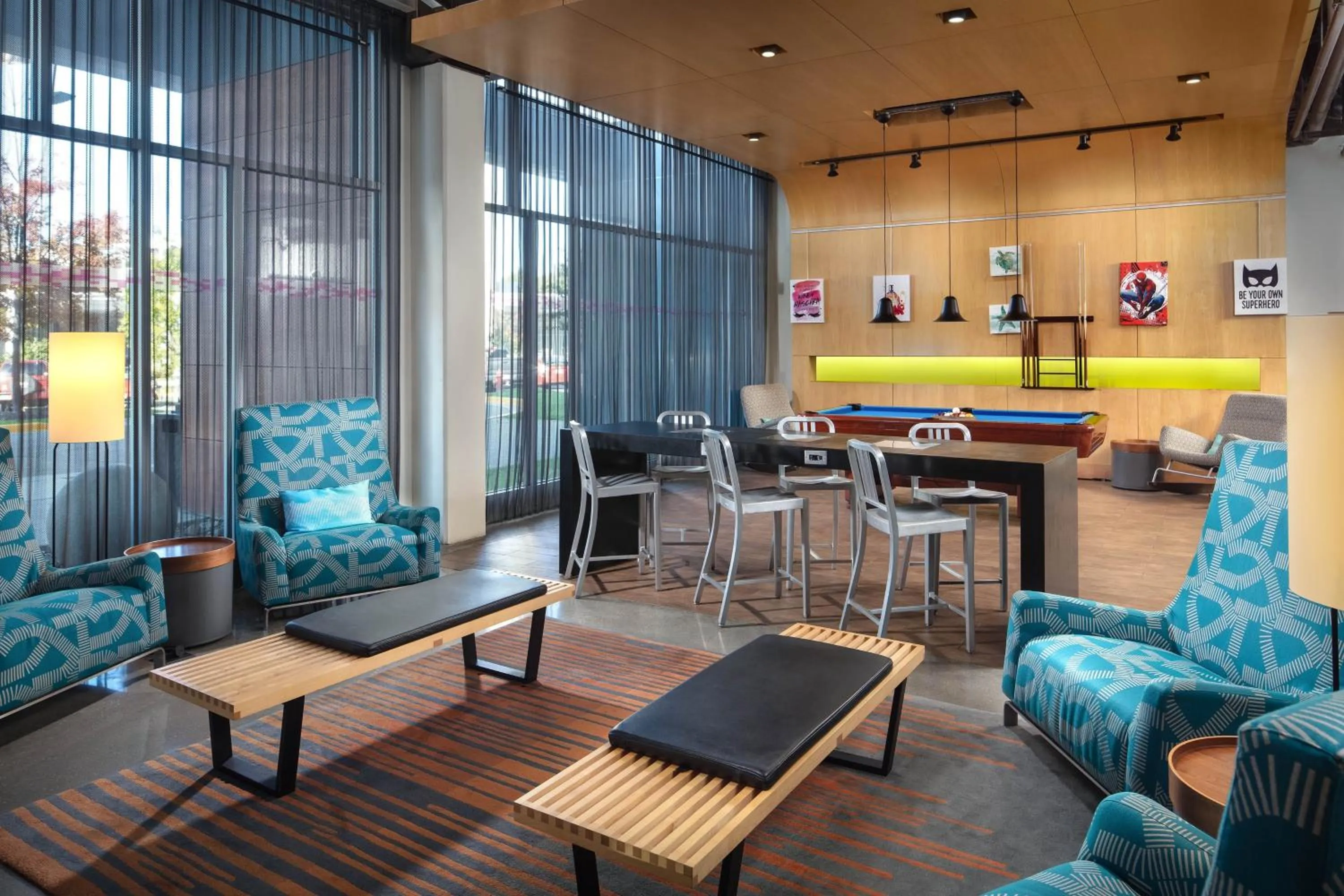 Lobby or reception in Aloft BWI Baltimore Washington International Airport
