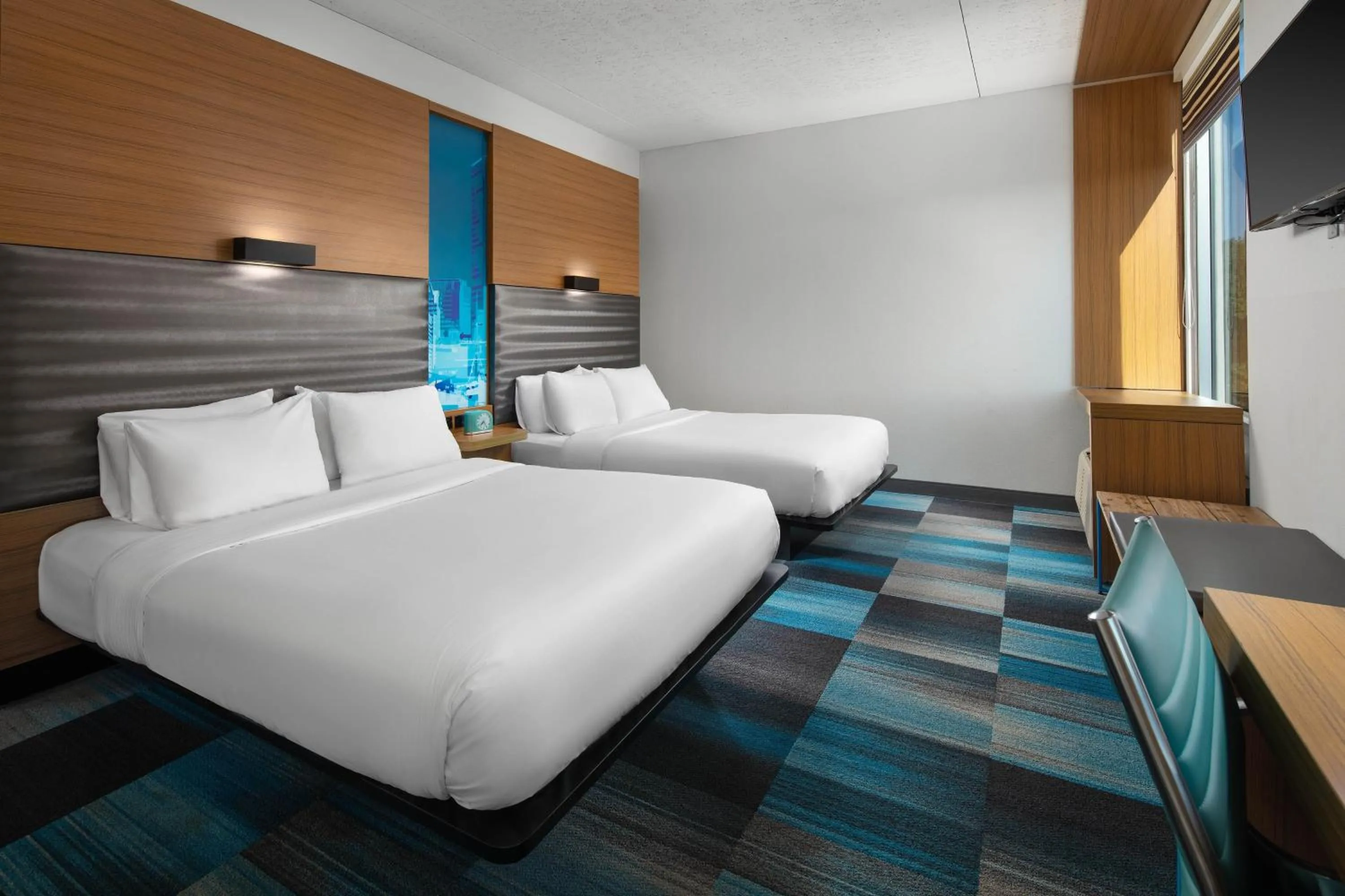 Queen Room with Two Queen Beds - Hearing Accessible in Aloft BWI Baltimore Washington International Airport