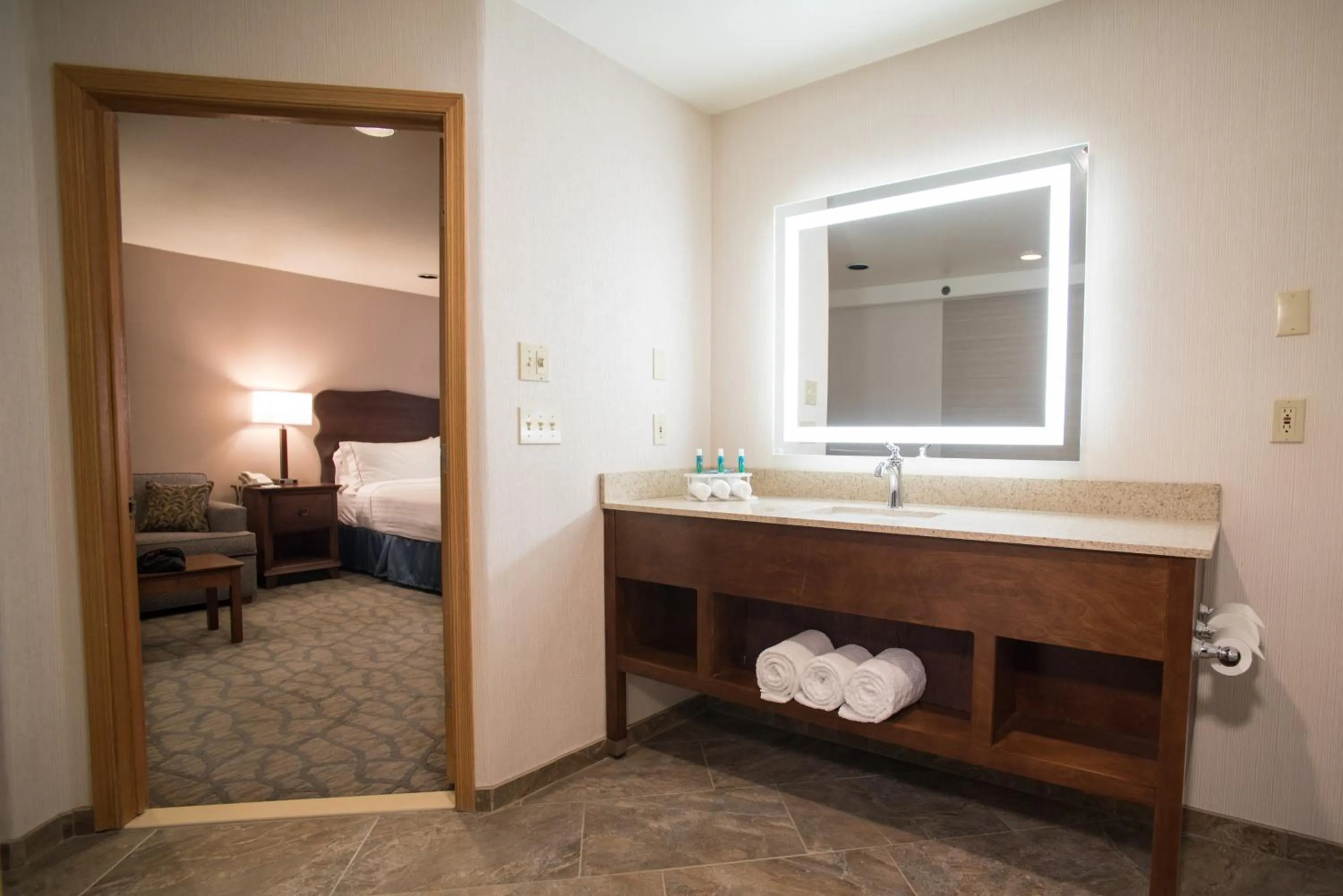 Bathroom, Bed in Holiday Inn Express South Lake Tahoe by IHG