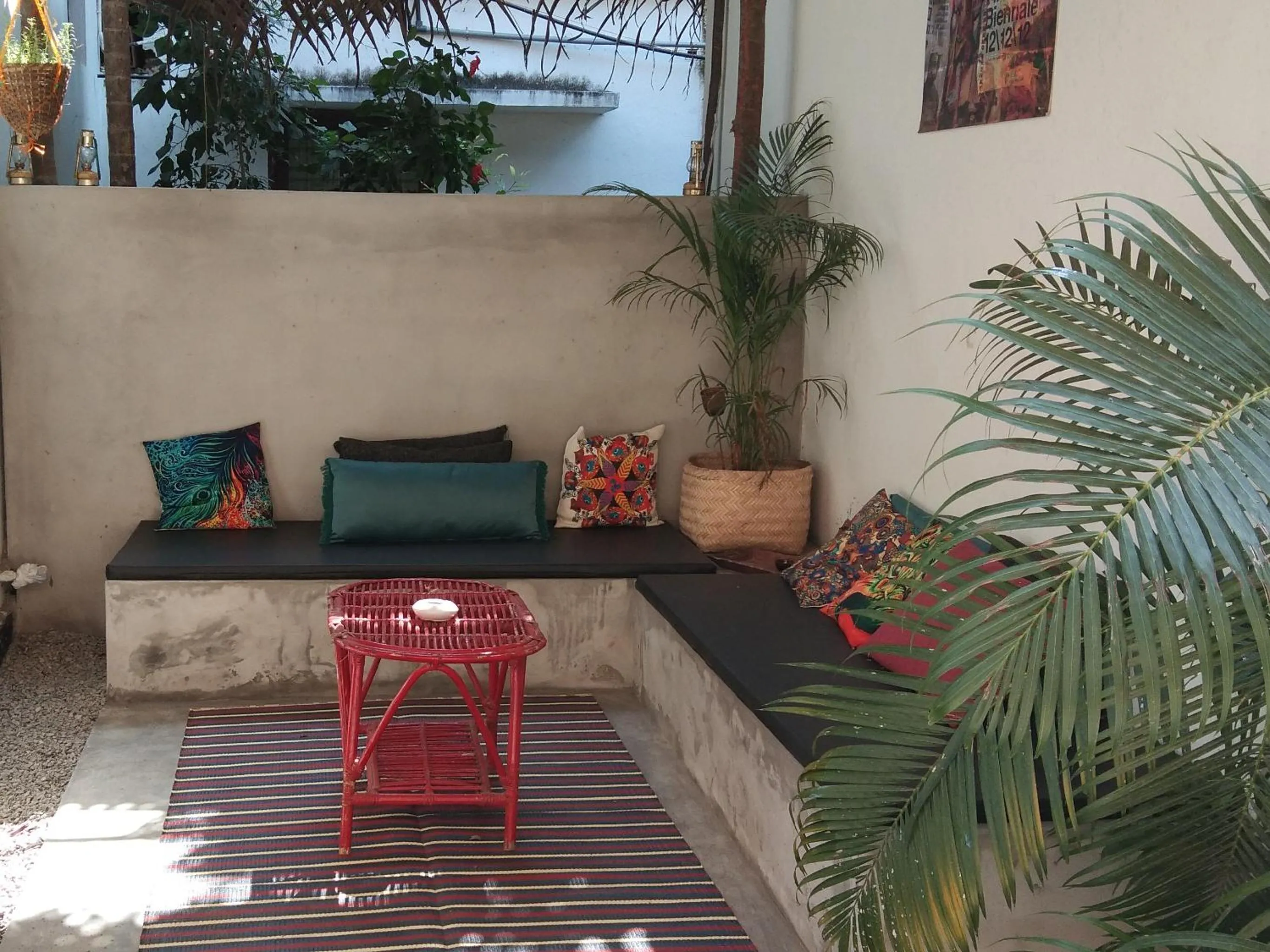 Seating area in Mad about Coco Yoga & Beach Retreat