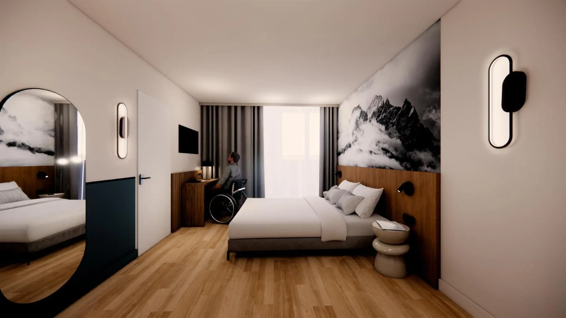Bed in Kyriad - L'Isle D'Abeau Bourgoin Jallieu