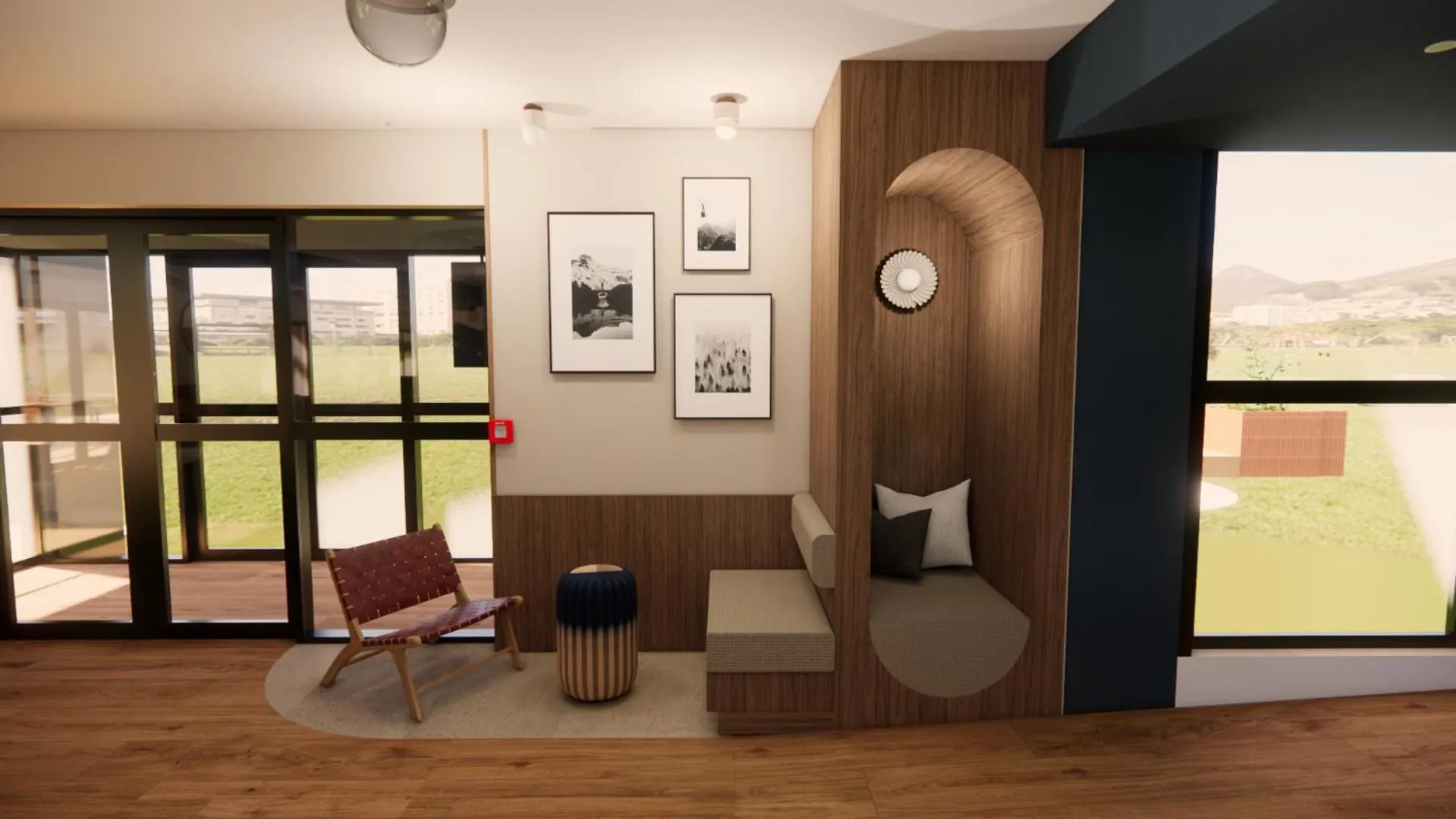 Lobby or reception in Kyriad - L'Isle D'Abeau Bourgoin Jallieu
