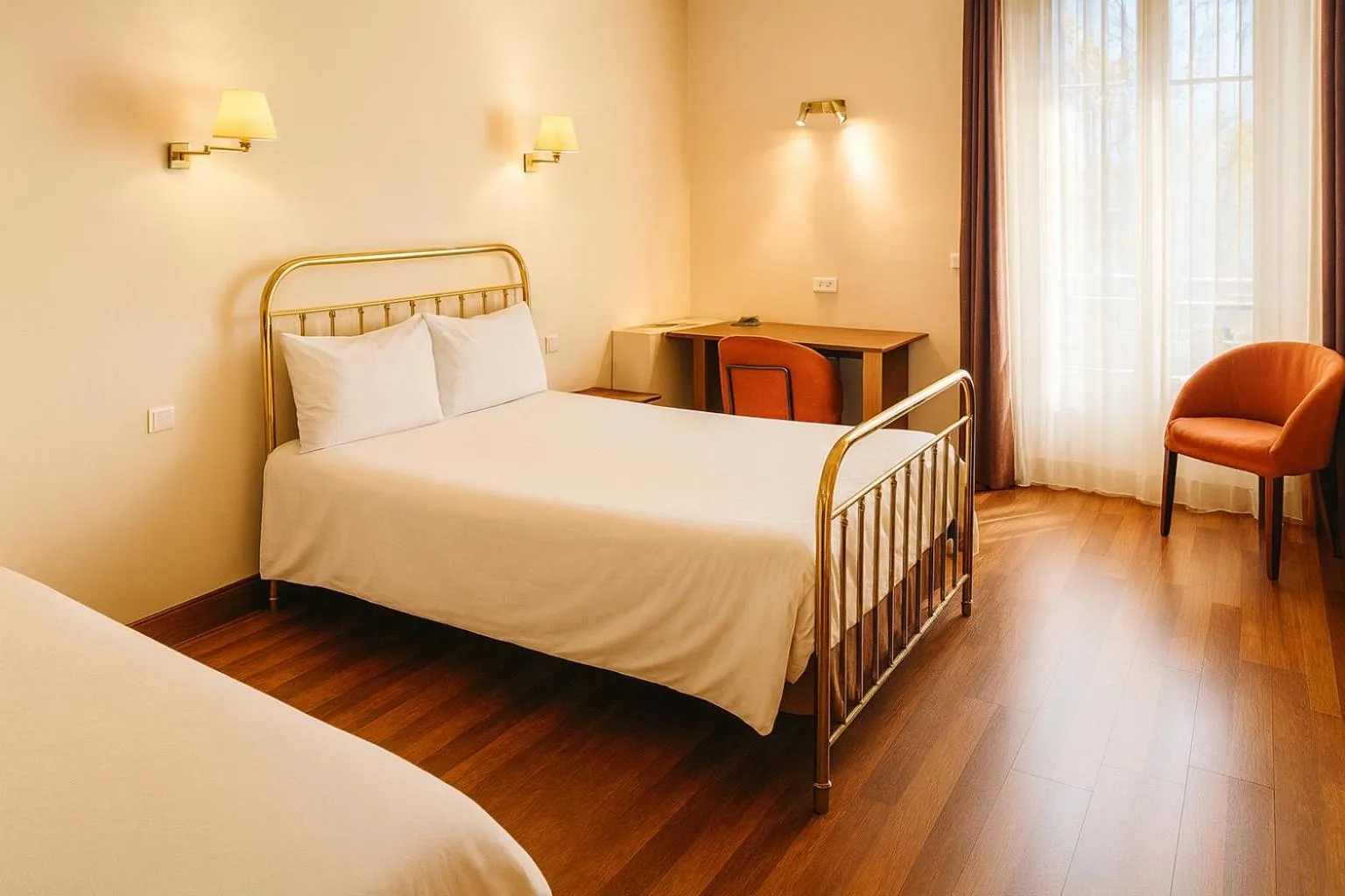 Bedroom, Bed in Hôtel Terminus