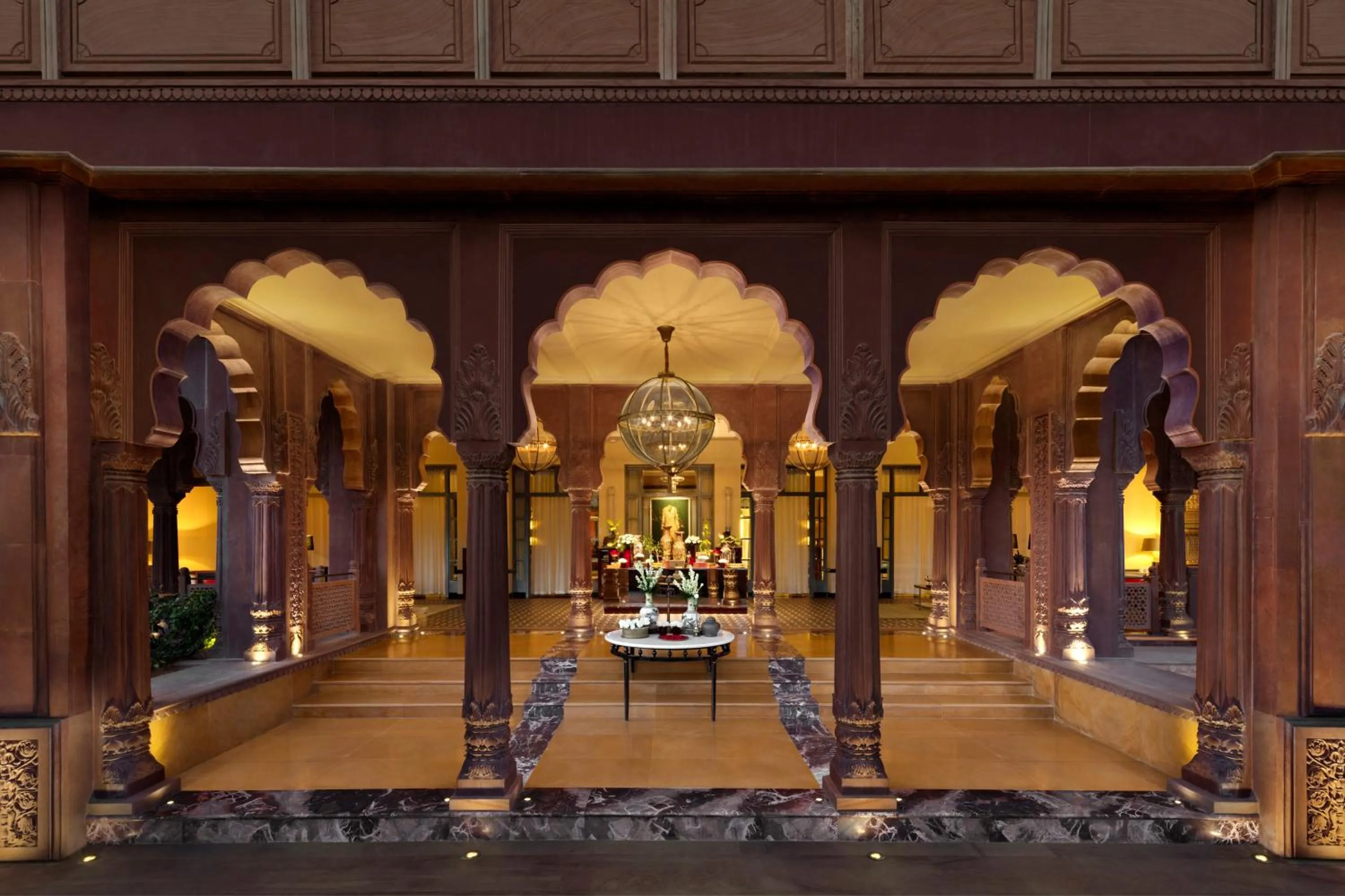 Facade/entrance in Narendra Bhawan