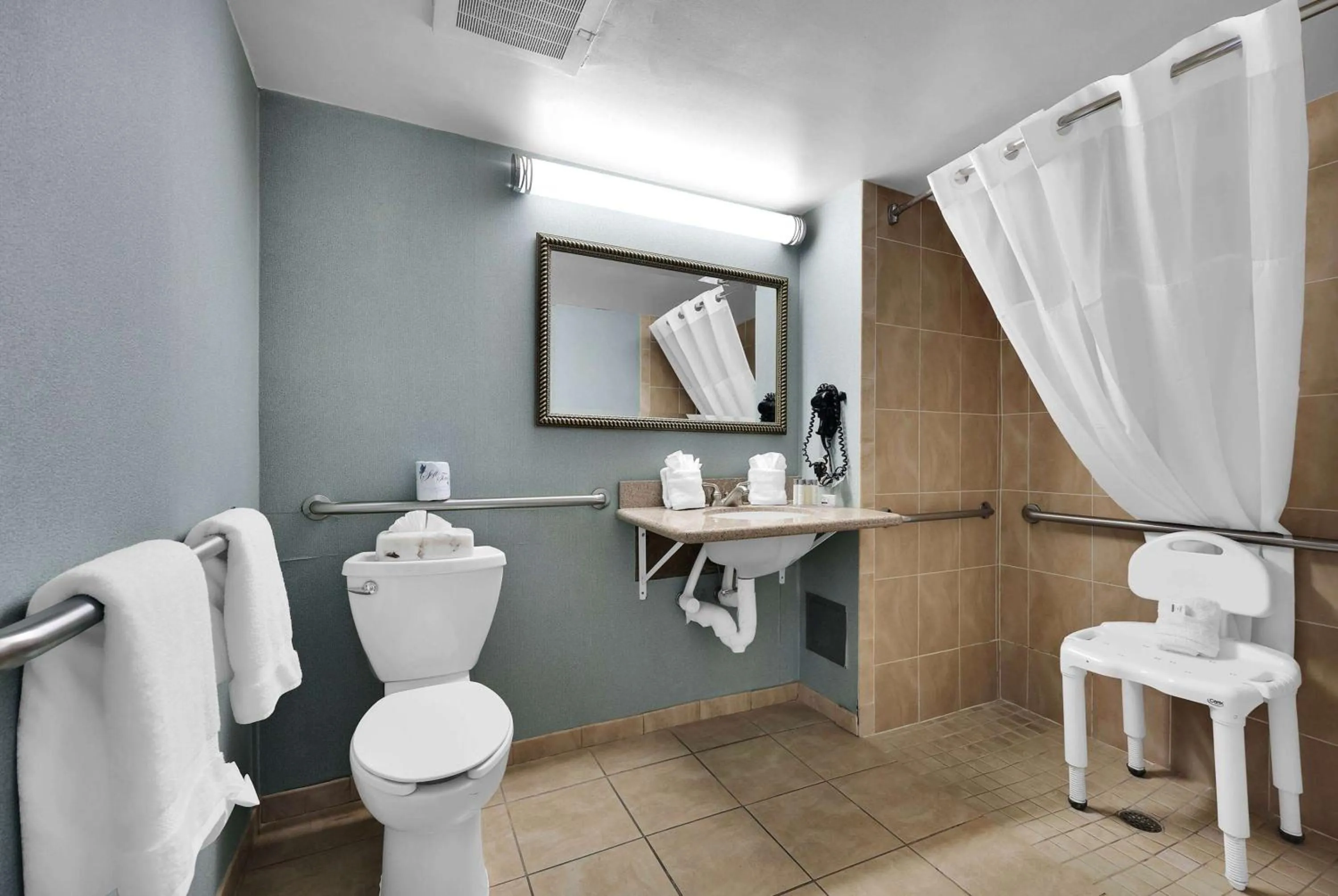 TV and multimedia in Ramada by Wyndham Jacksonville I-95 by Butler Blvd