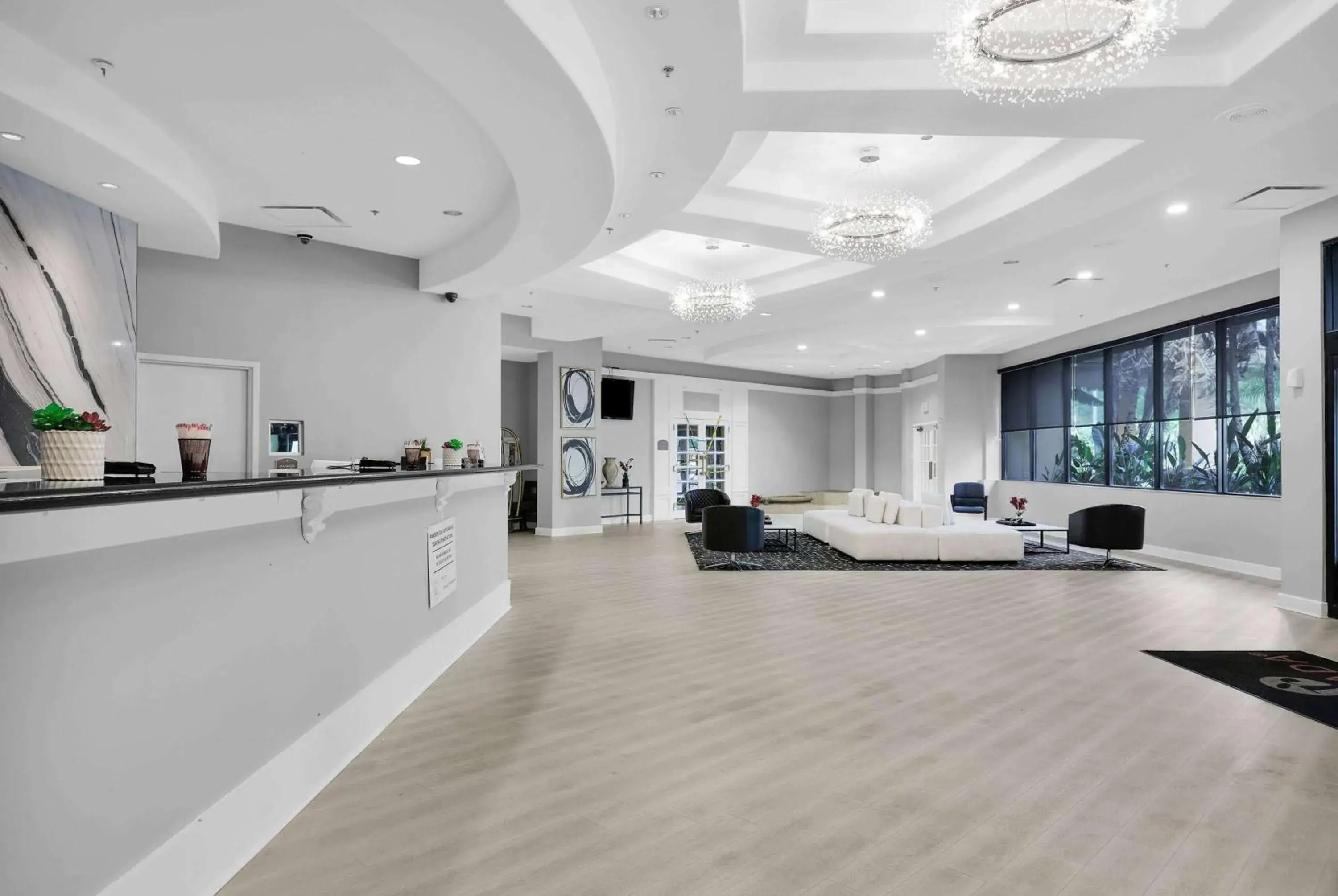 Lobby or reception in Ramada by Wyndham Jacksonville I-95 by Butler Blvd Lobby or reception in Ramada by Wyndham Jacksonville I-95 by Butler Blvd