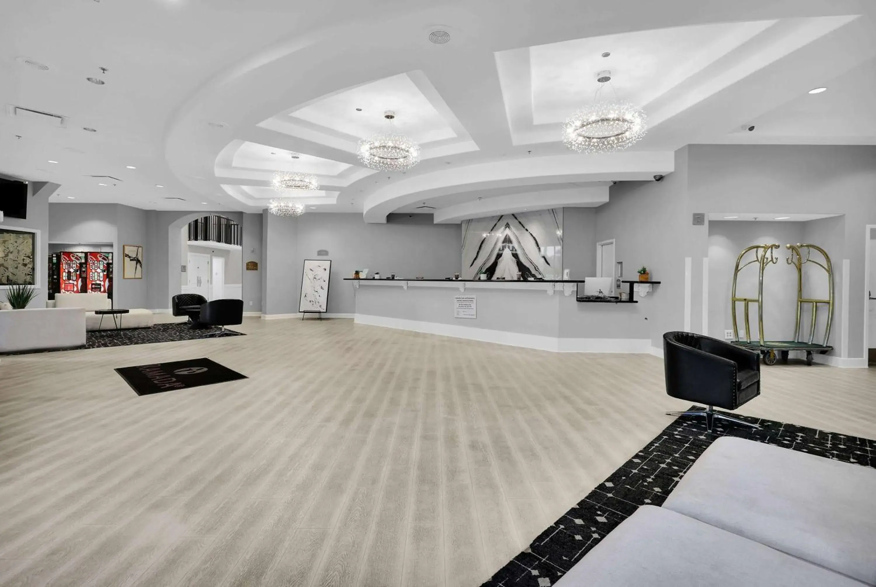 Lobby or reception in Ramada by Wyndham Jacksonville I-95 by Butler Blvd Lobby or reception in Ramada by Wyndham Jacksonville I-95 by Butler Blvd