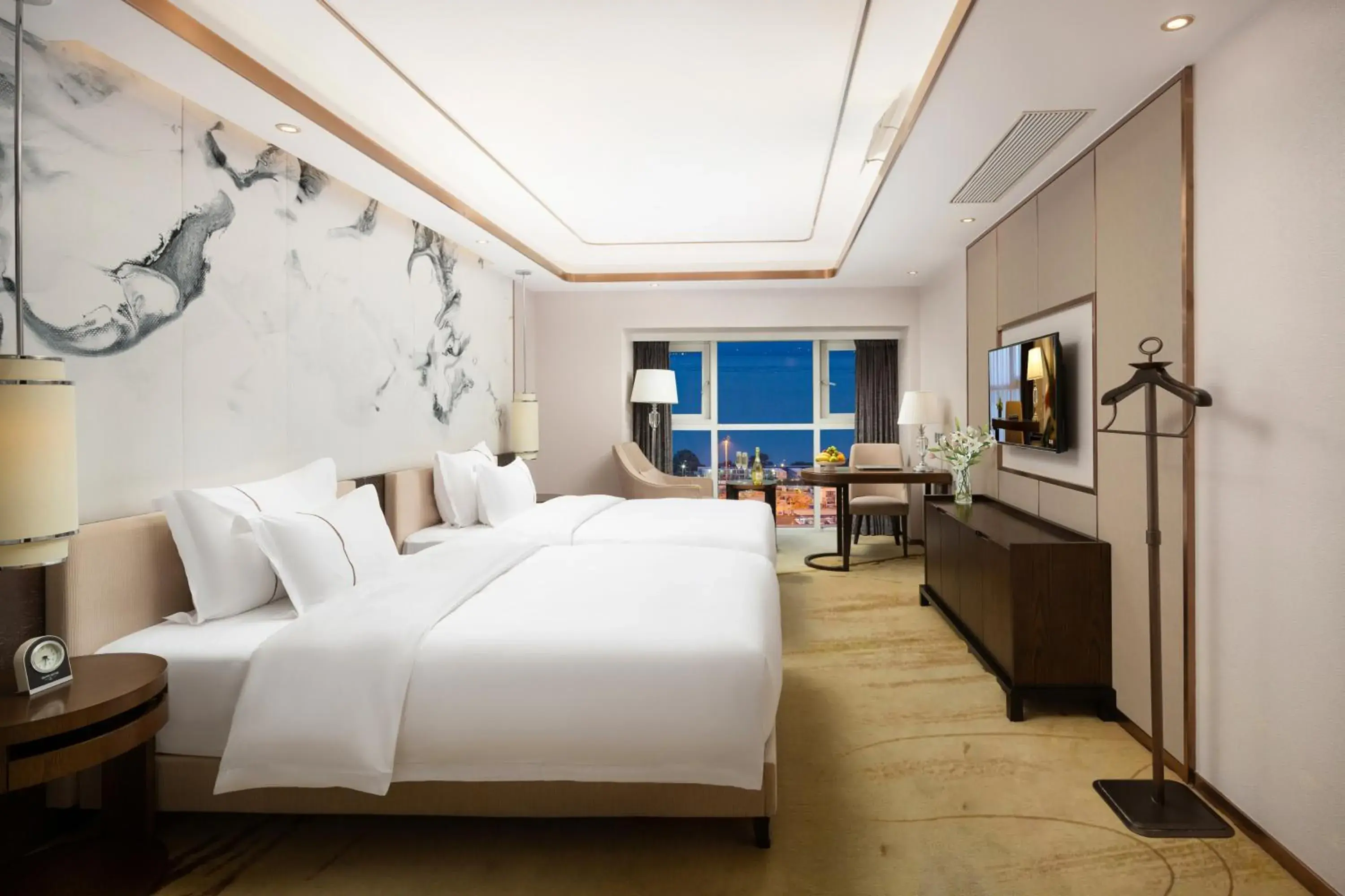 Deluxe Twin Room in Shenzhen Bay Hisoar Hotel Deluxe Twin Room in Shenzhen Bay Hisoar Hotel