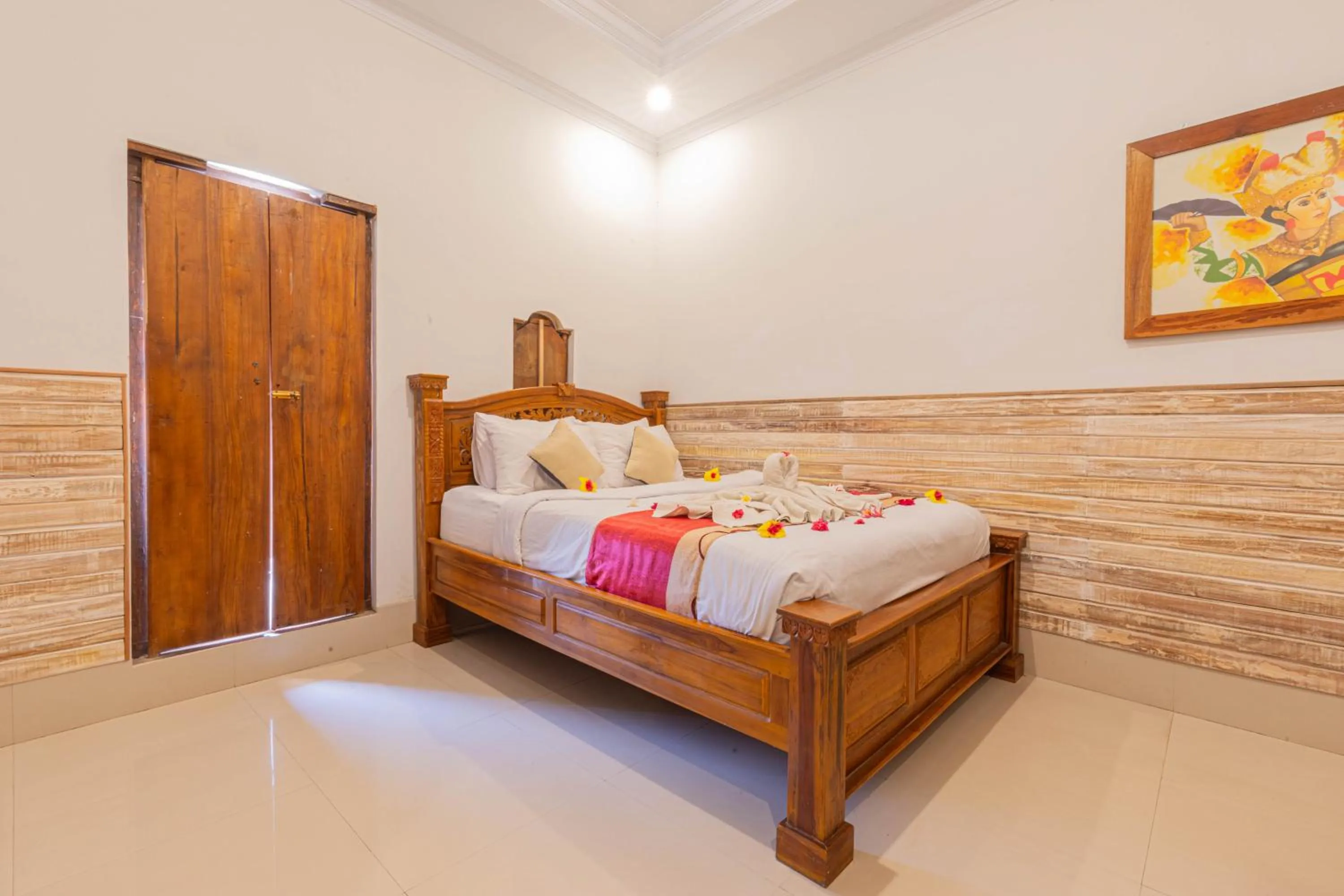 Photo of the whole room, Bed in Manta Cottages with Sea View
