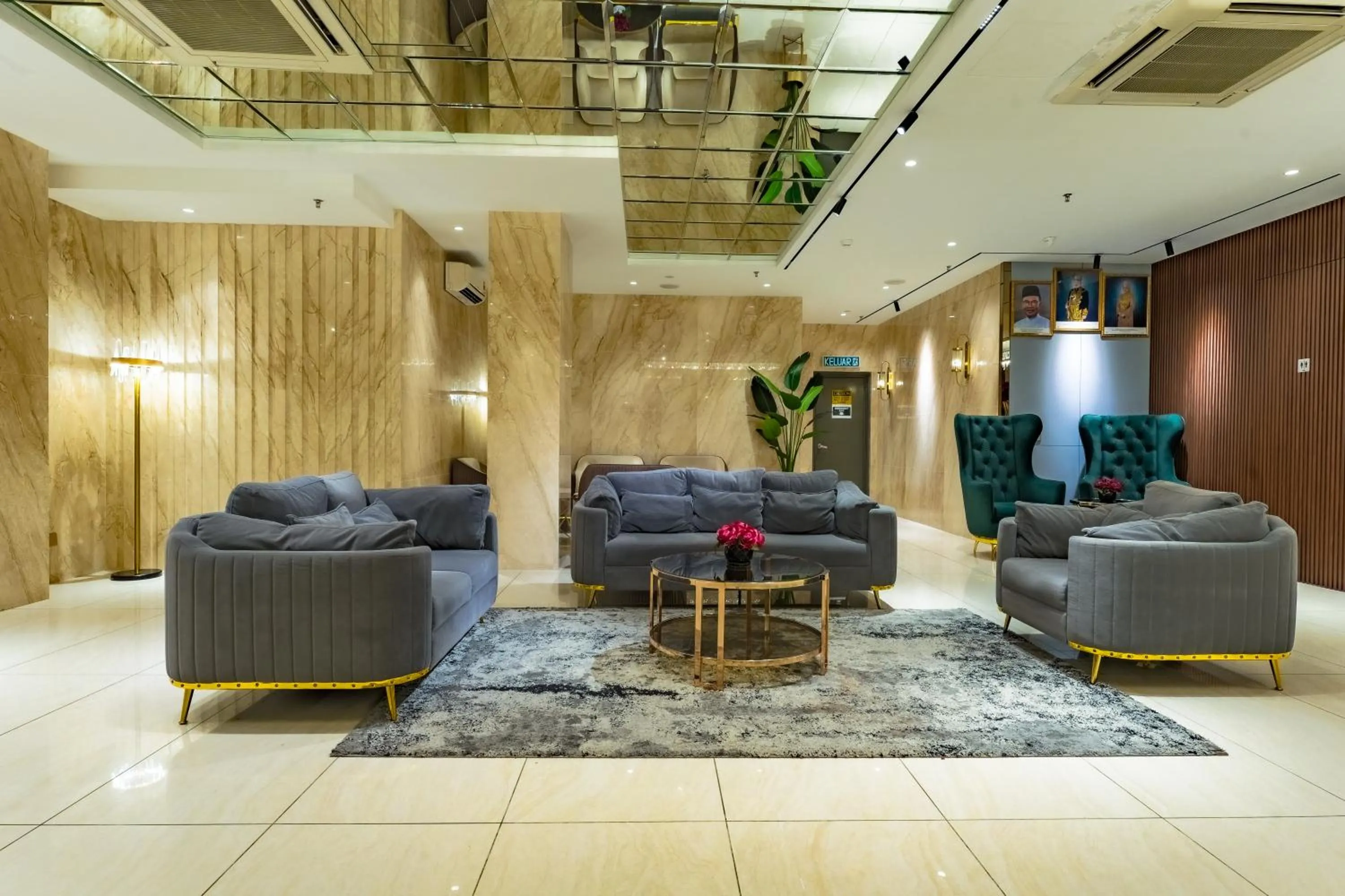 Seating area in Lazdana Hotel Kuala Lumpur