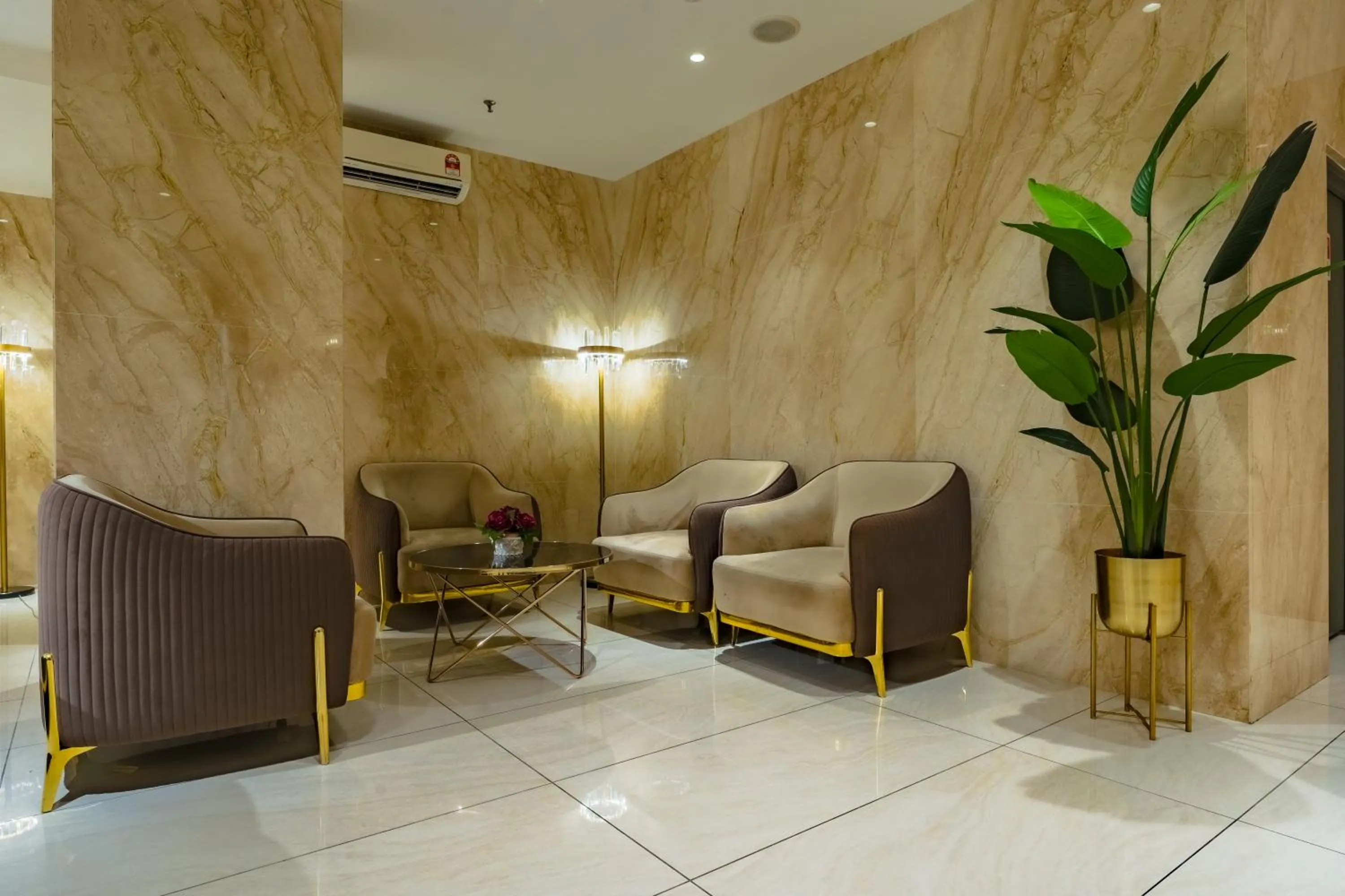 Seating area in Lazdana Hotel Kuala Lumpur