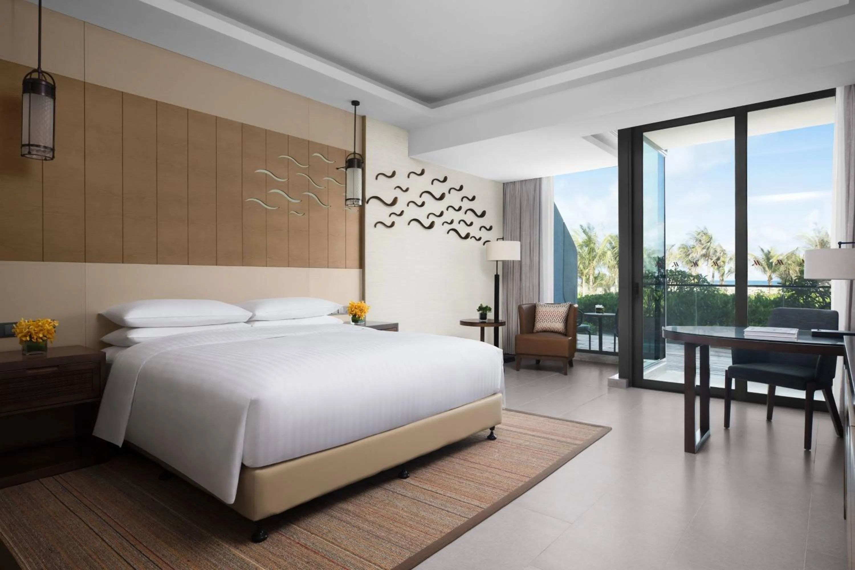Photo of the whole room, Bed in Marriott Resort Xiangshui Bay