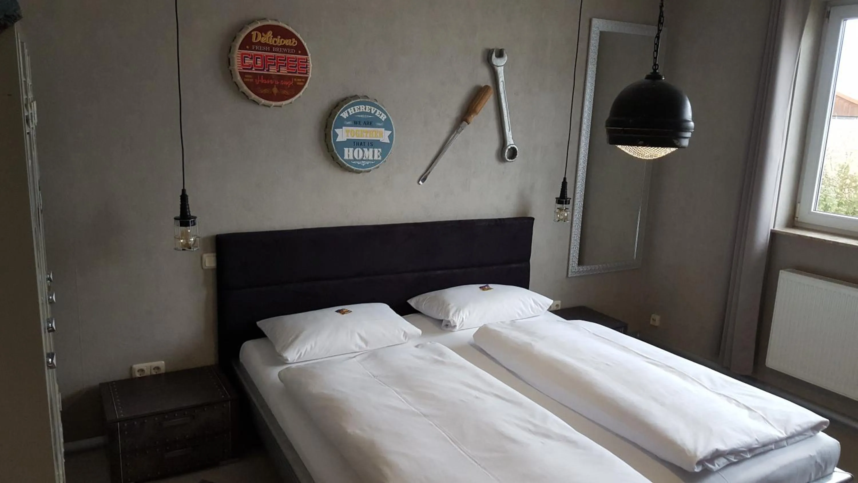 Bed in Hotel Rosenhof