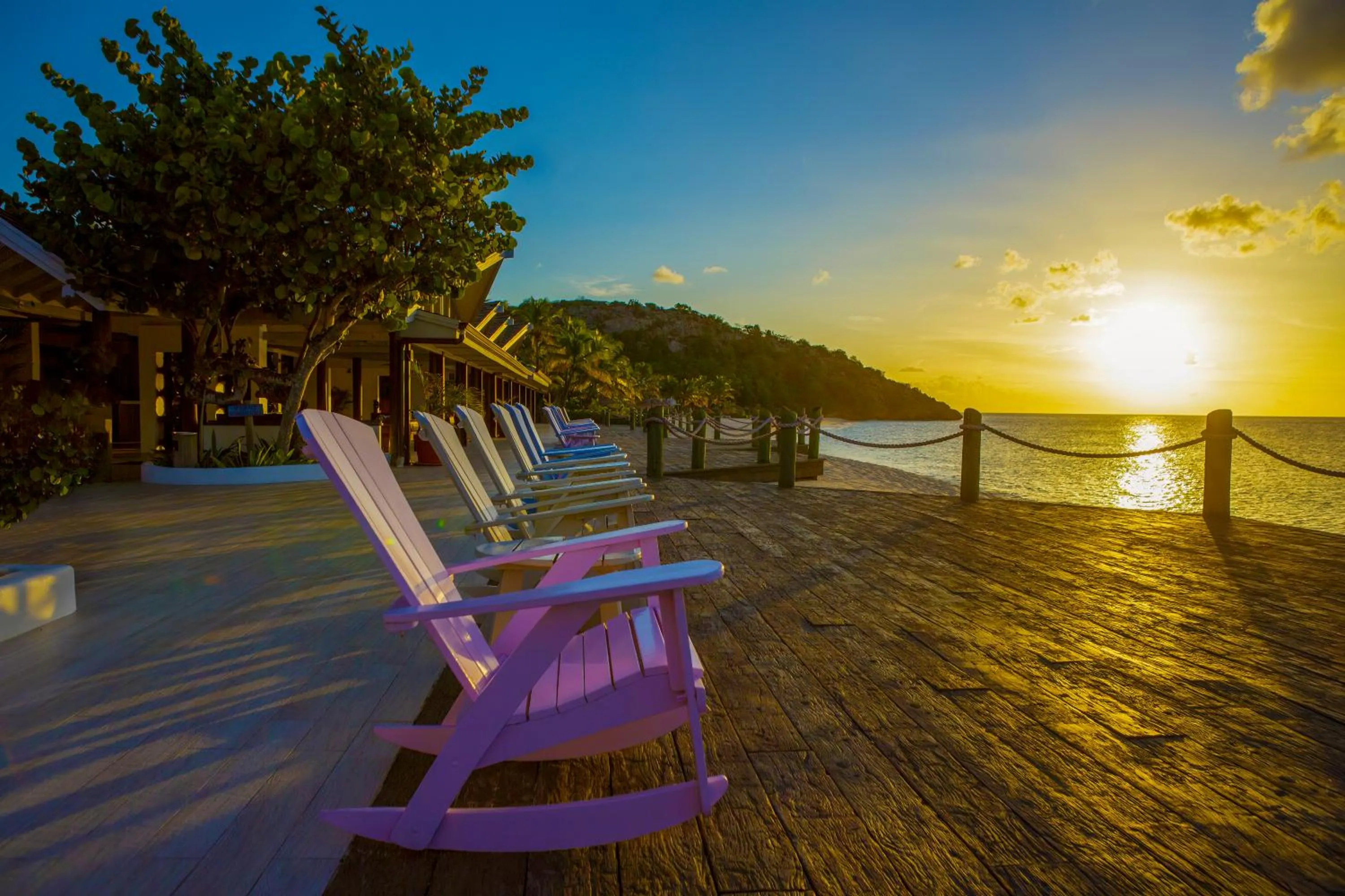 Sunset in Galley Bay Resort & Spa