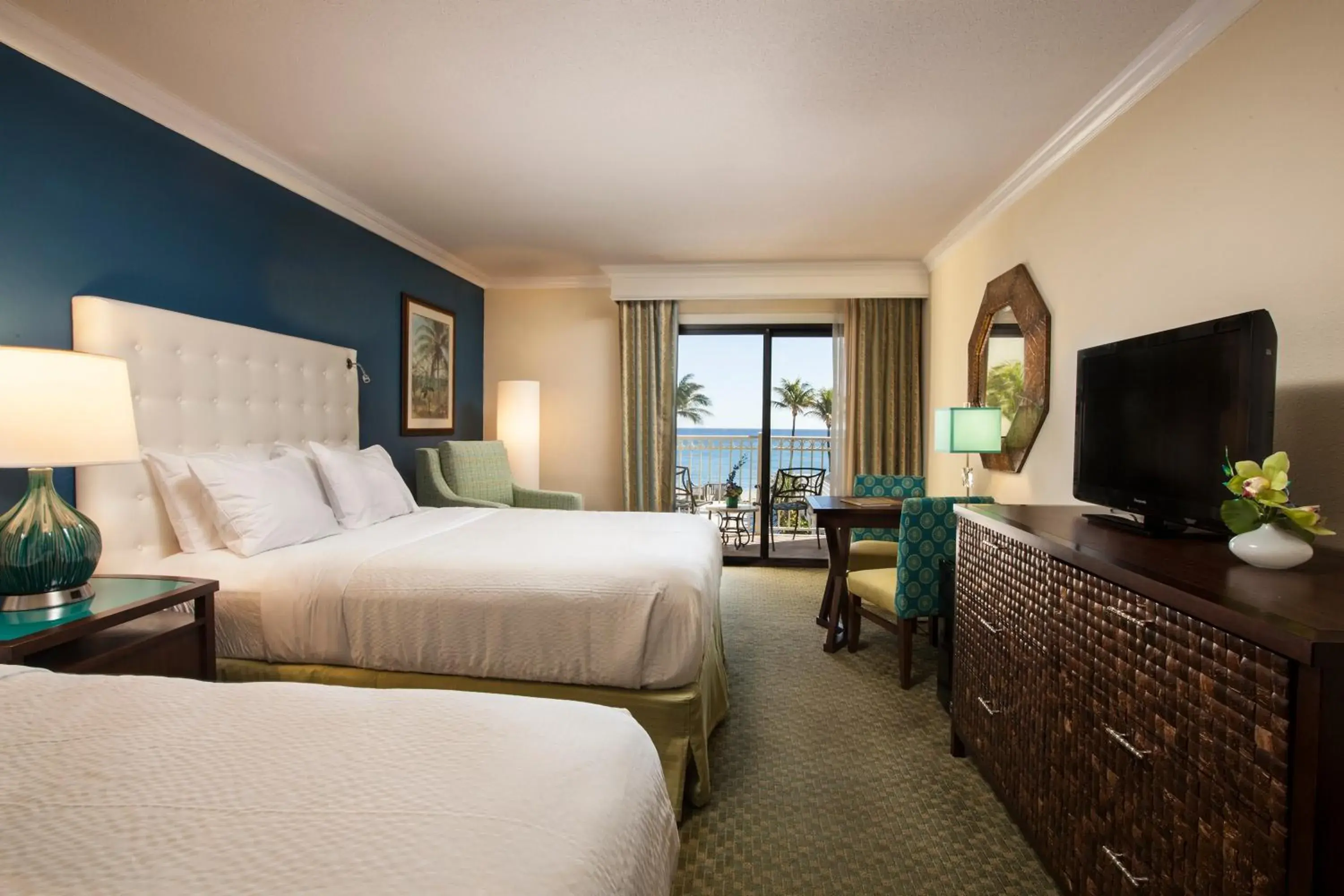 Bedroom, Bed in Delray Sands Resort