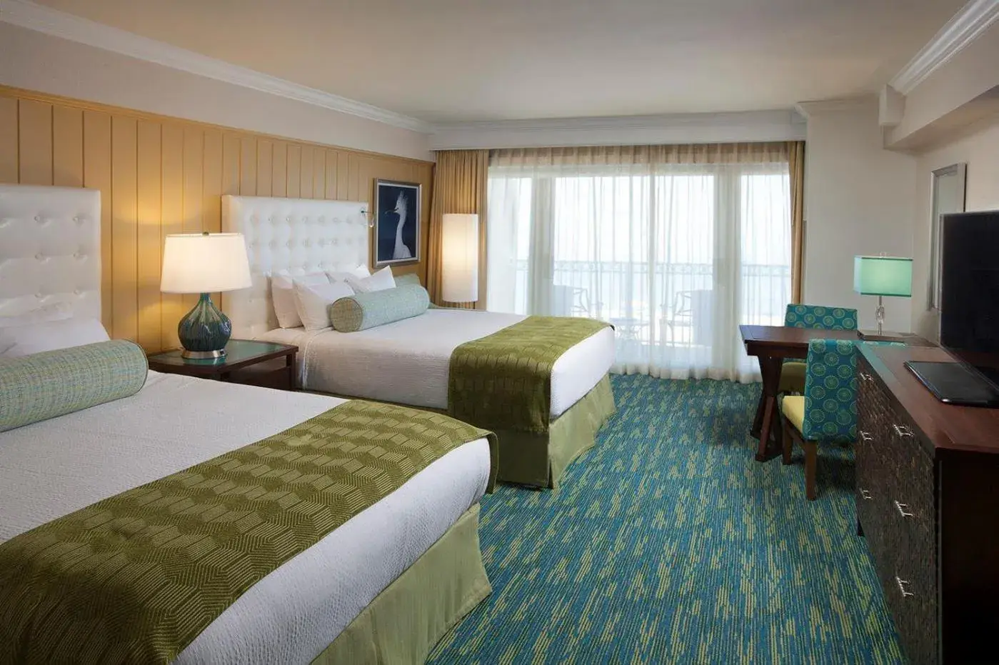 Bed in Delray Sands Resort