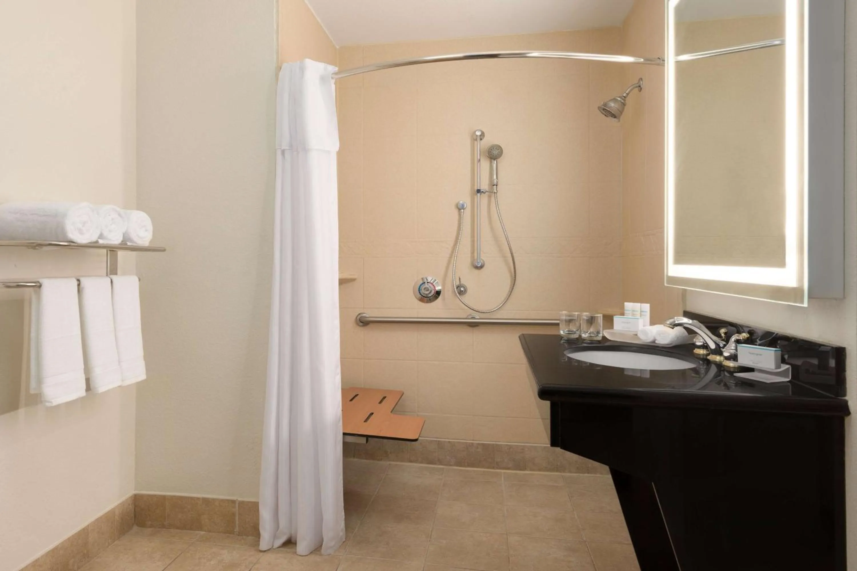 Bathroom in Homewood Suites Jacksonville Deerwood Park