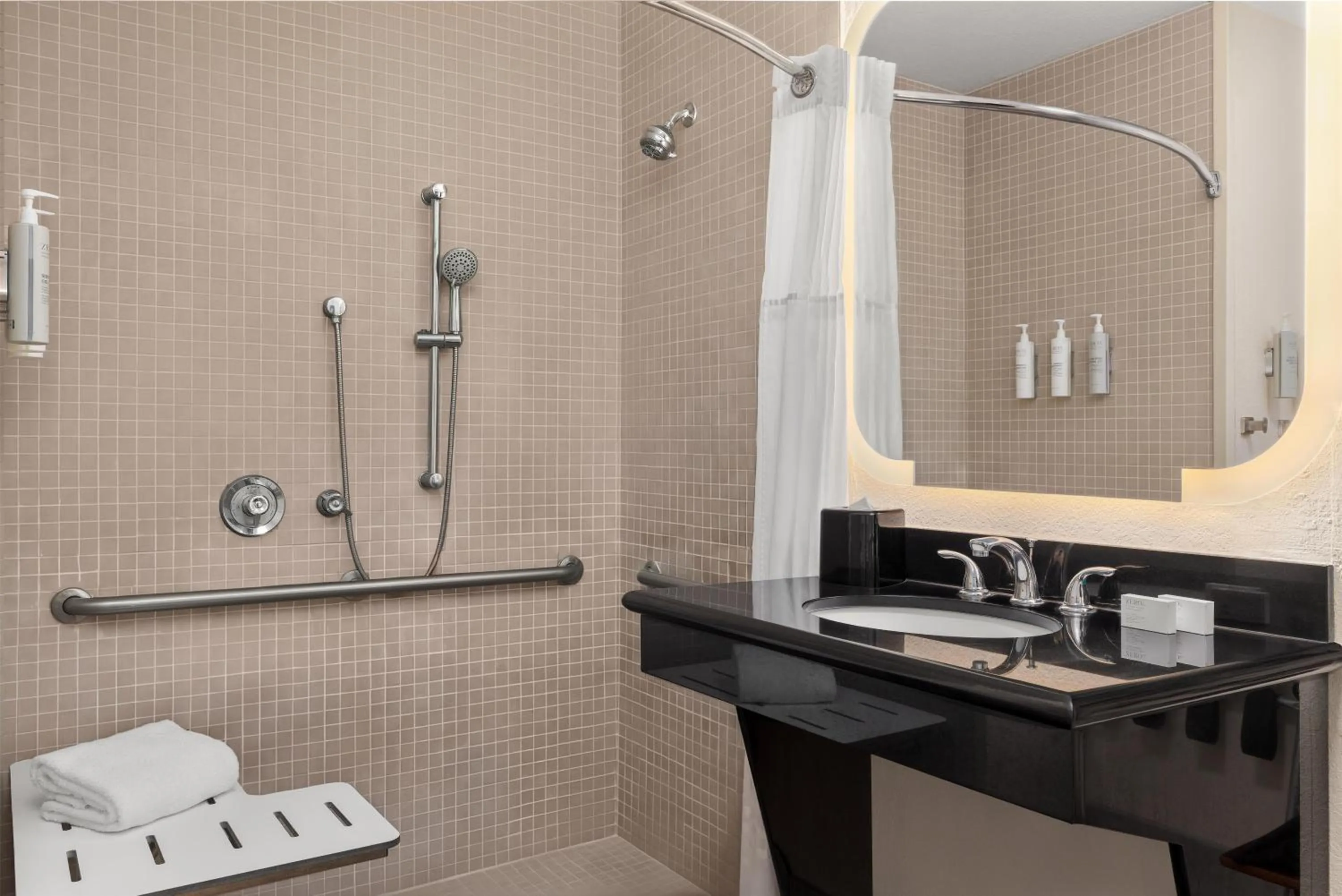 Bathroom in Homewood Suites Jacksonville Deerwood Park