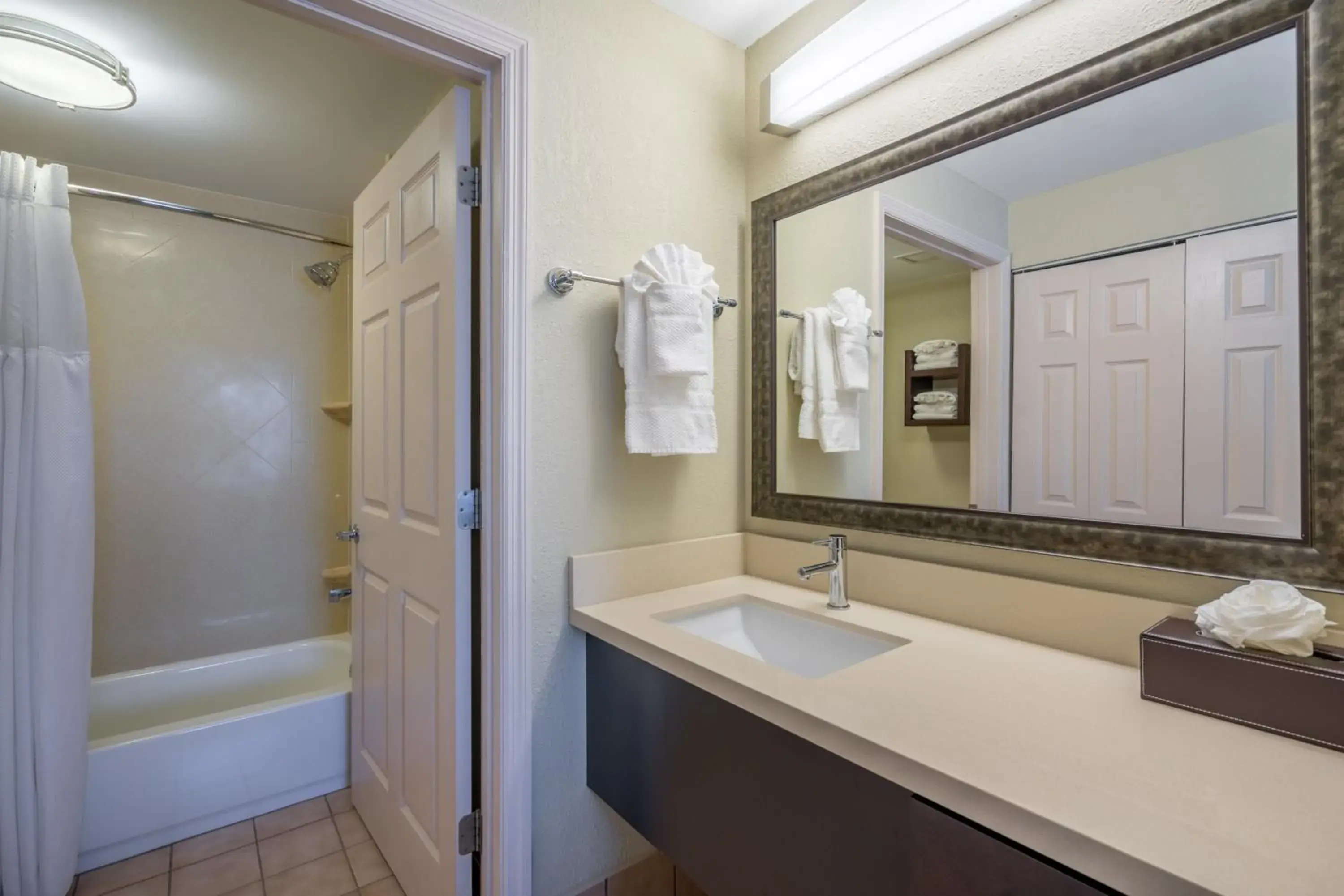 Bathroom in Staybridge Suites Wilmington - Brandywine Valley by IHG Bathroom in Staybridge Suites Wilmington - Brandywine Valley by IHG