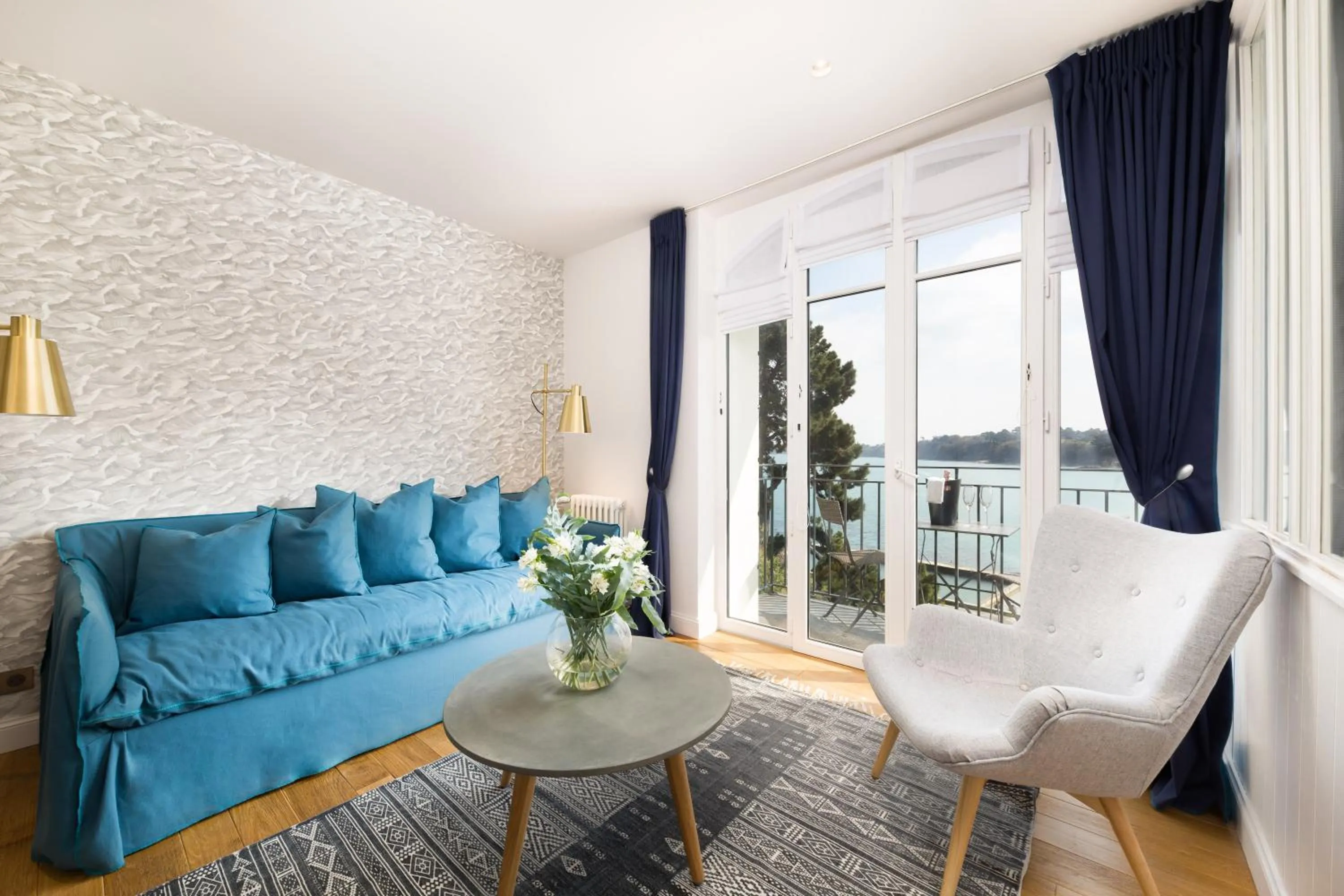 Living room in Restaurant Hotel Didier Méril