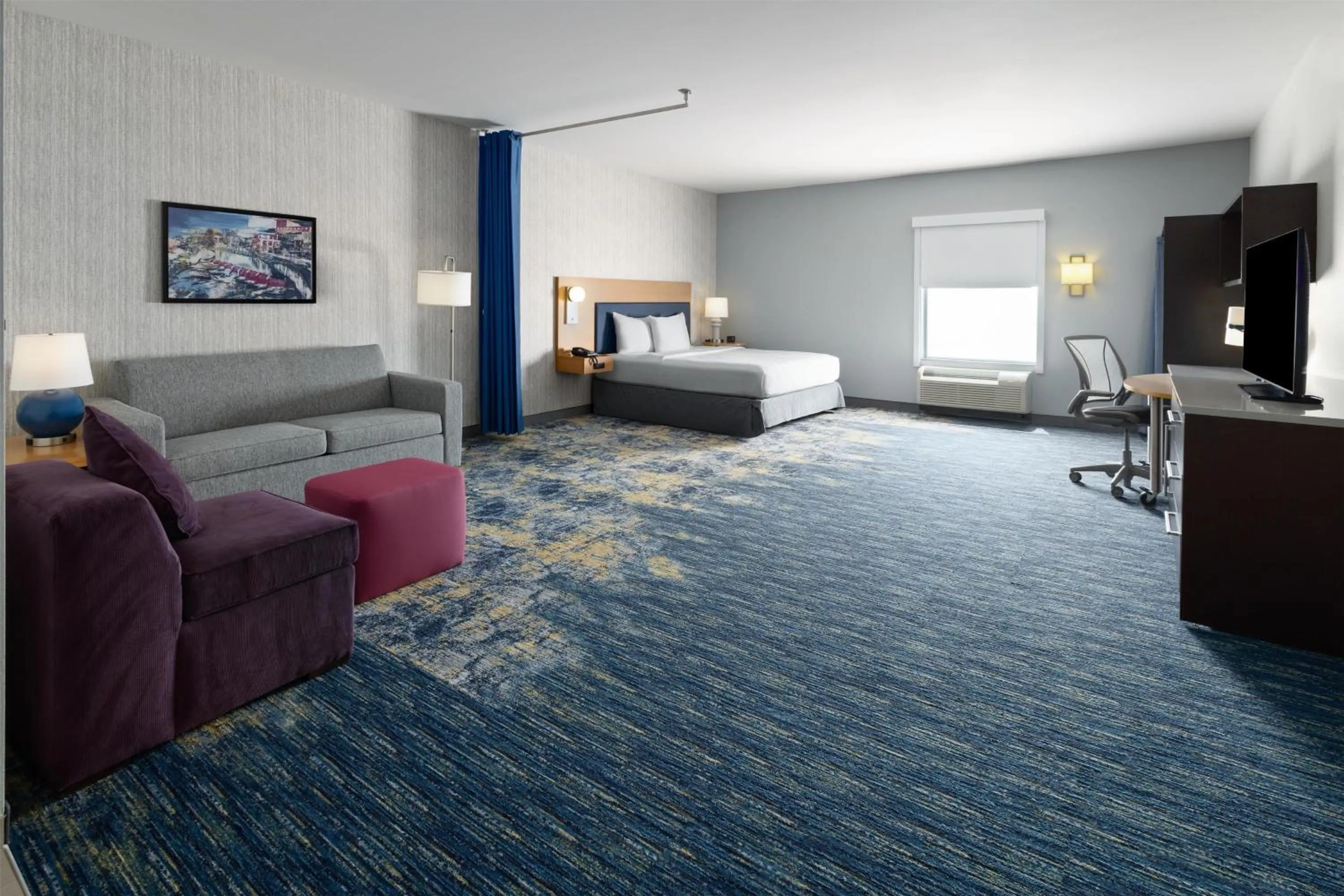 Bedroom, Bed in Home2 Suites by Hilton Greenville Downtown