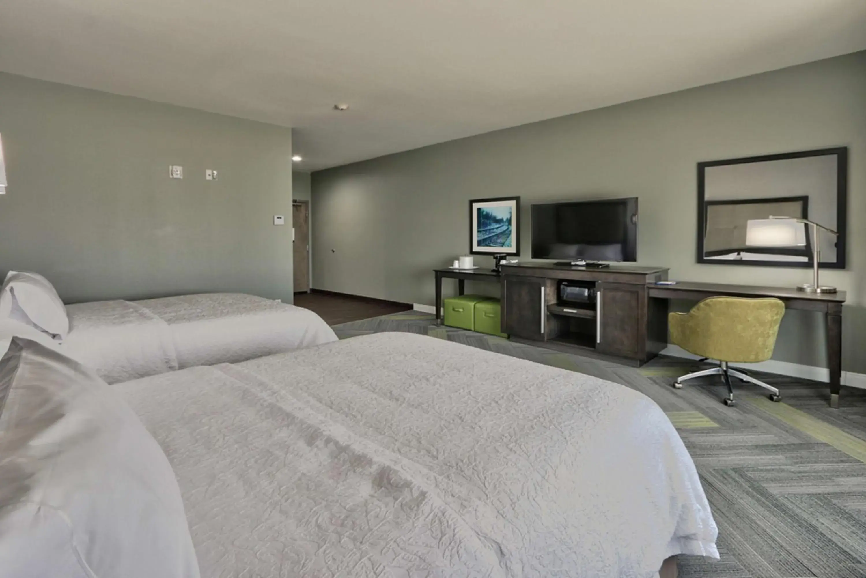 Queen Room with Two Queen Beds - Non-Smoking in Hampton Inn & Suites Guthrie, OK Queen Room with Two Queen Beds - Non-Smoking in Hampton Inn & Suites Guthrie, OK