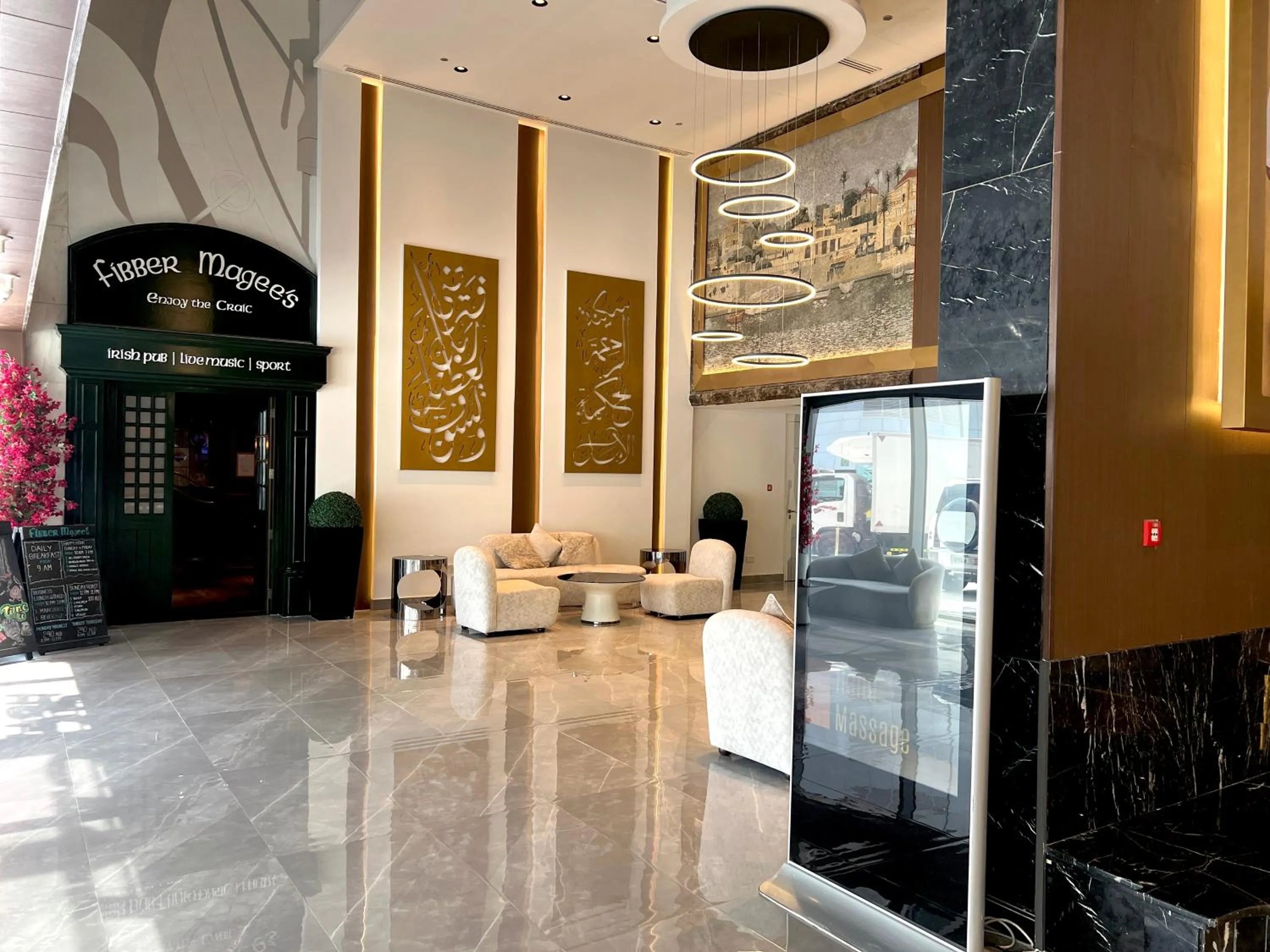 Seating area in Social Hotel