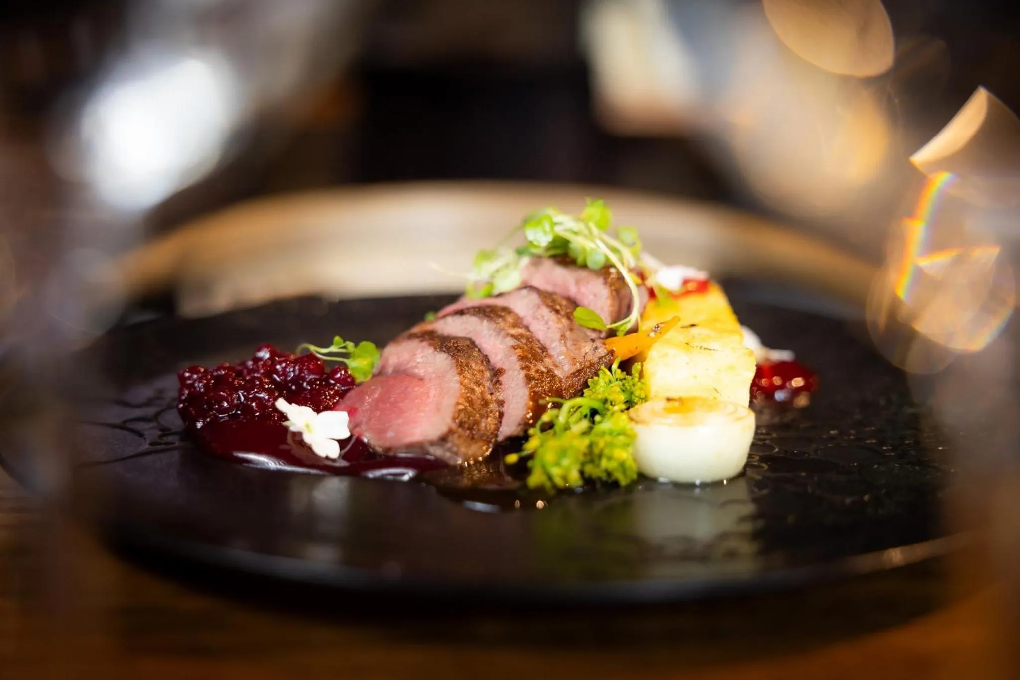 Food in Arctic TreeHouse Hotel