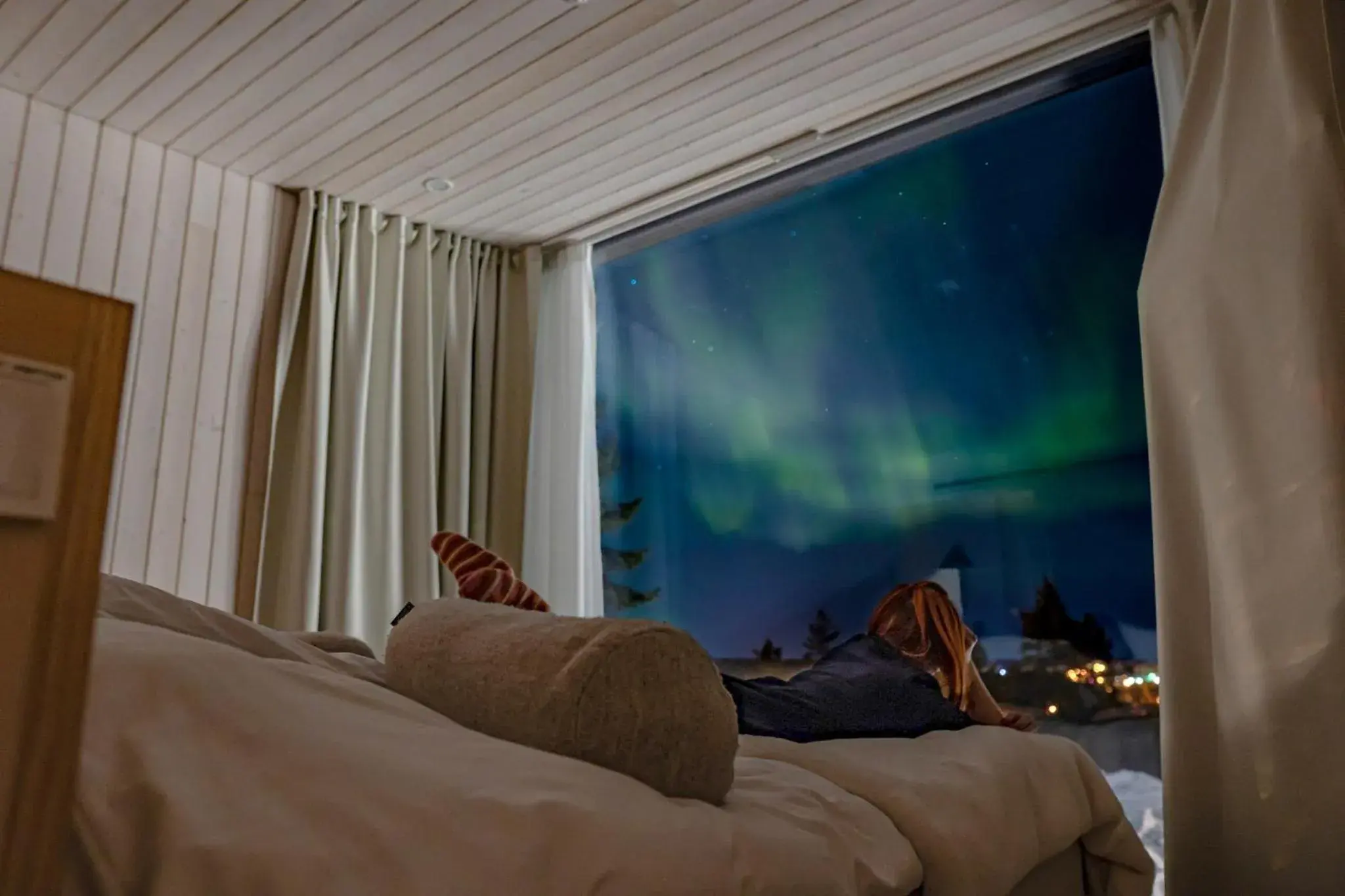 Natural landscape, Bed in Arctic TreeHouse Hotel Natural landscape, Bed in Arctic TreeHouse Hotel