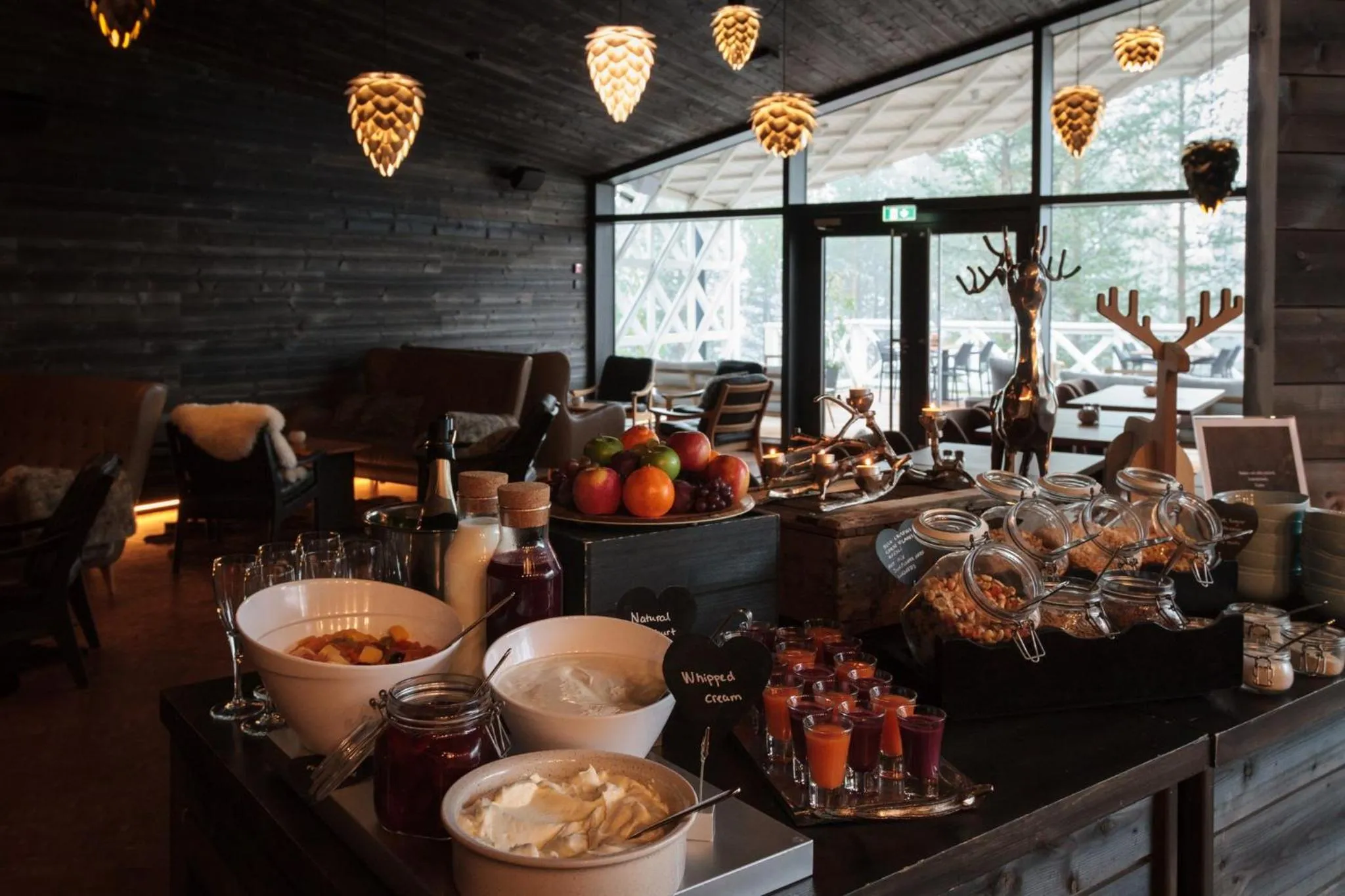 Breakfast in Arctic TreeHouse Hotel